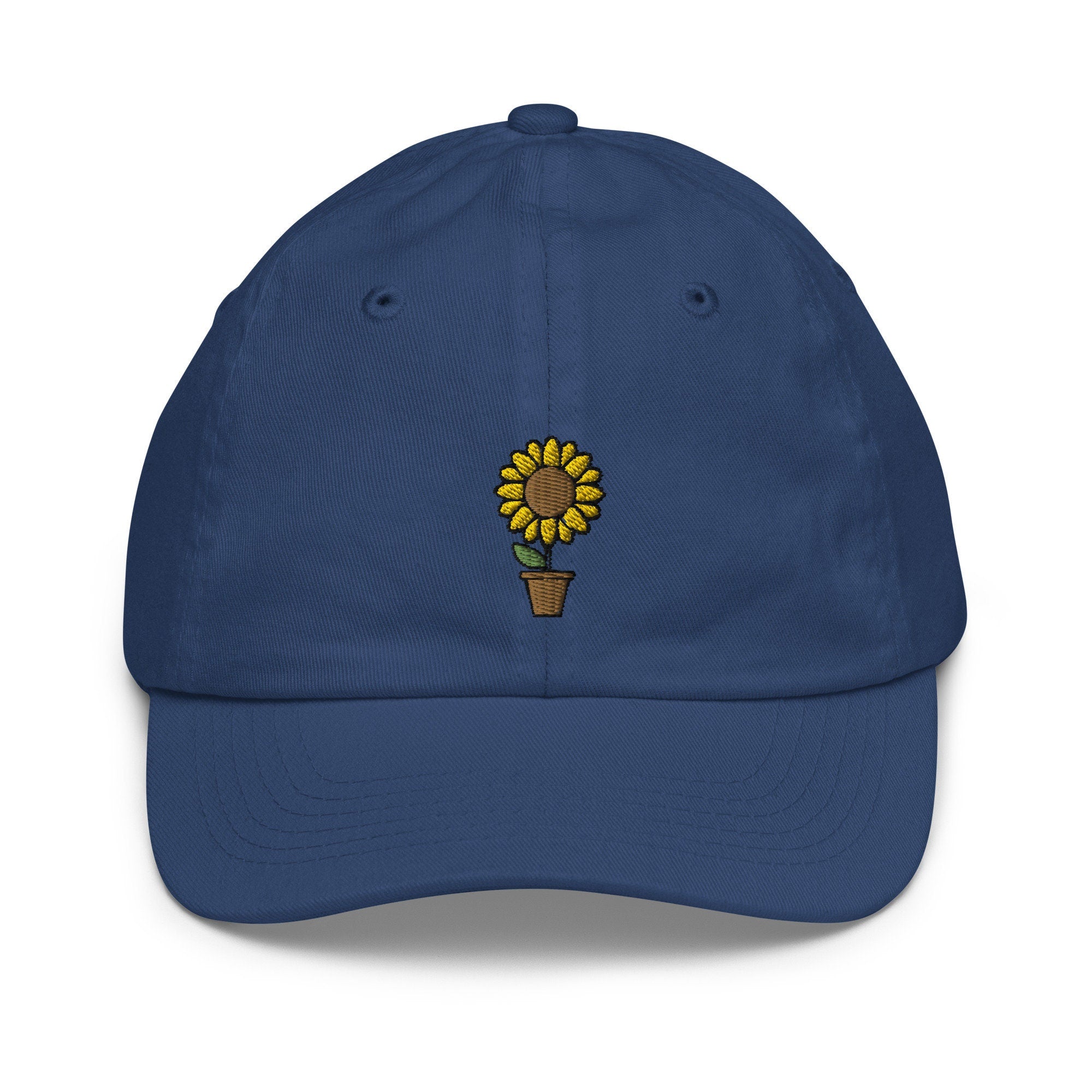Kids Sunflower Youth Baseball Cap, Embroidered Kids Hat, Childrens Hat Gift - Multiple Colors