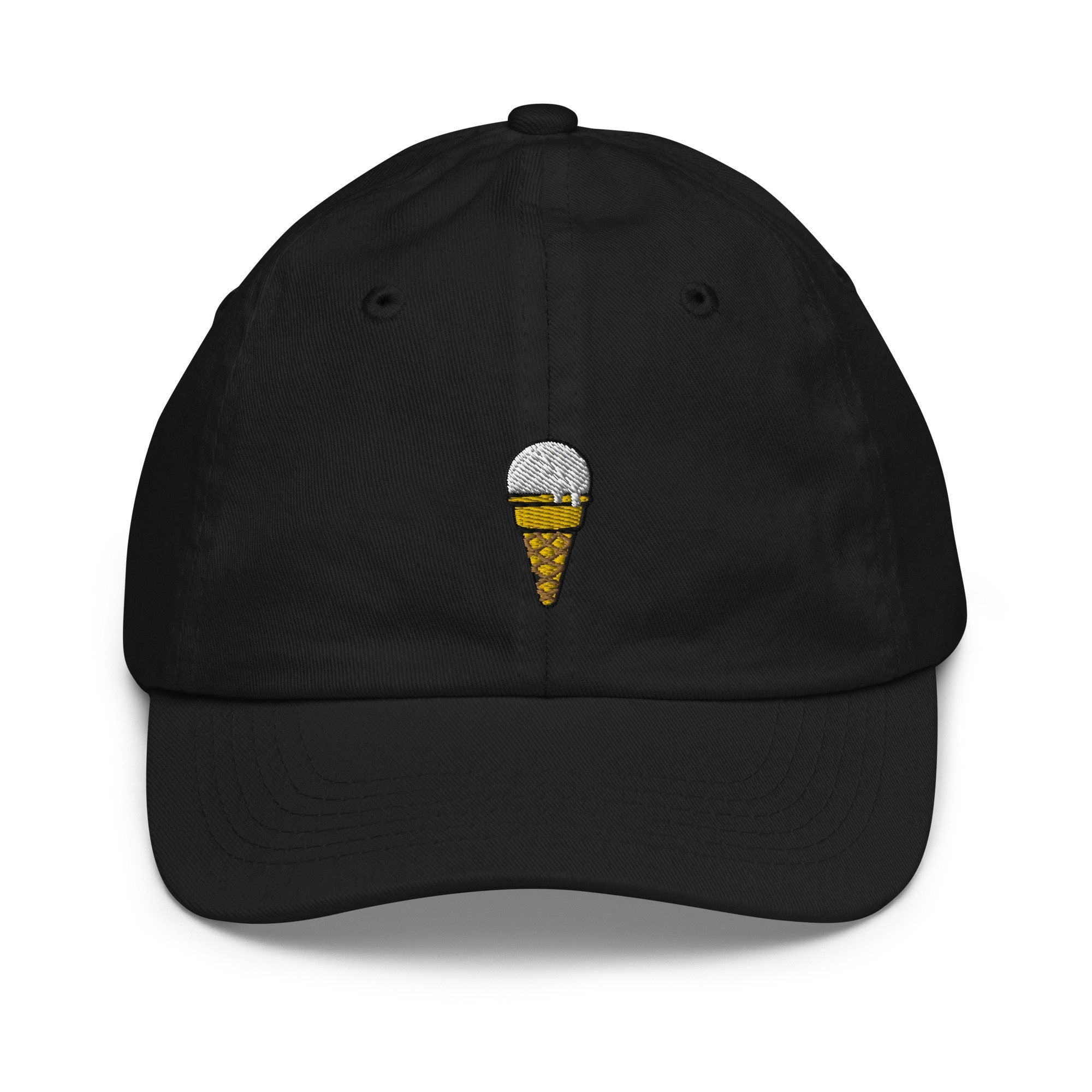 Kids Ice Cream Cone Youth Baseball Cap, Embroidered Kids Hat, Childrens Hat Gift - Multiple Colors