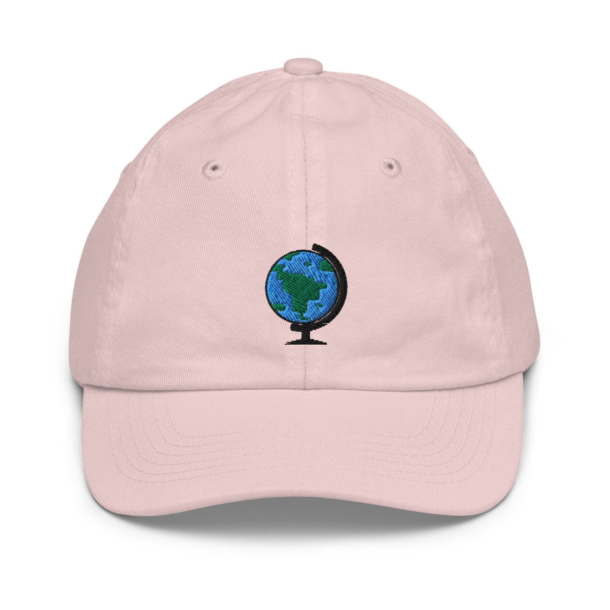 Kids Globe Youth Baseball Cap, Embroidered Kids Hat, Childrens Hat Gift - Multiple Colors