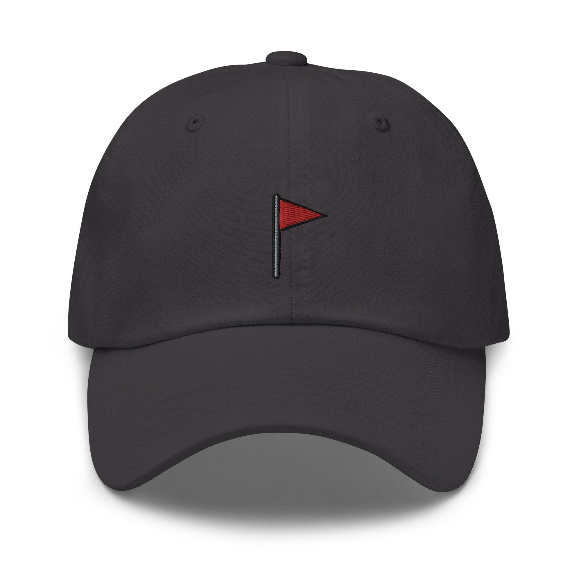 Red Flag Emoji Embroidered Dad Hat