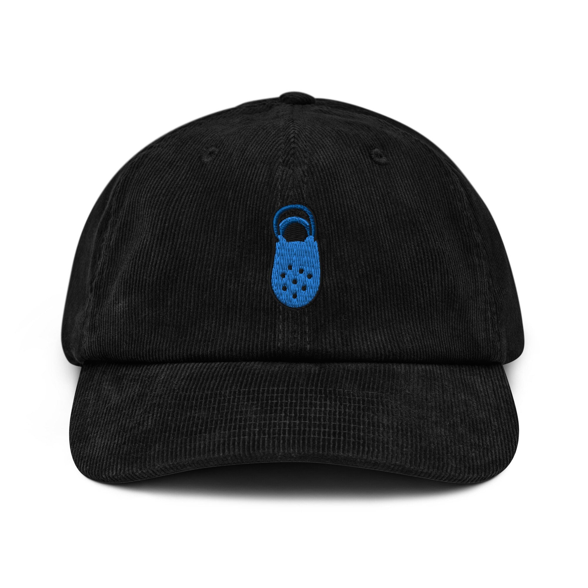 Crock Embroidered Corduroy Dad Hat, Handmade Corduroy Baseball Cap Gift - Multiple Colors