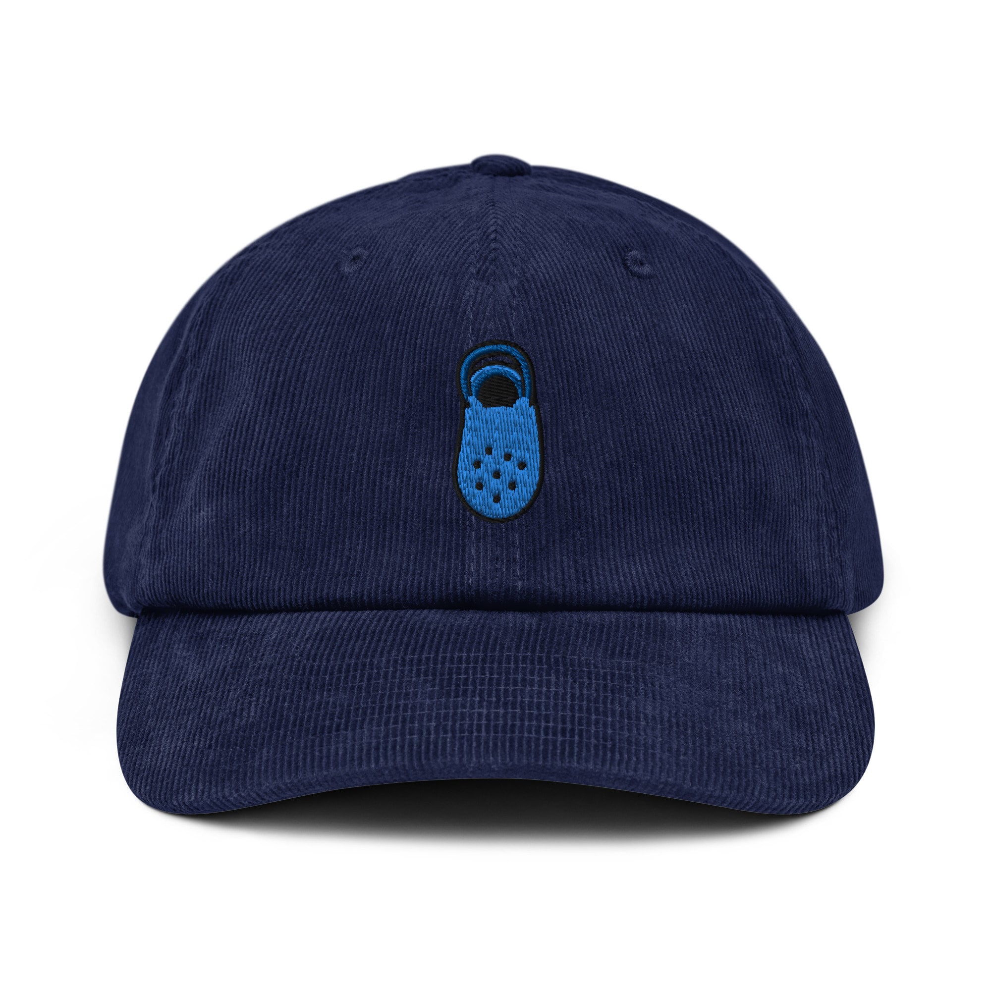 Crock Embroidered Corduroy Dad Hat, Handmade Corduroy Baseball Cap Gift - Multiple Colors