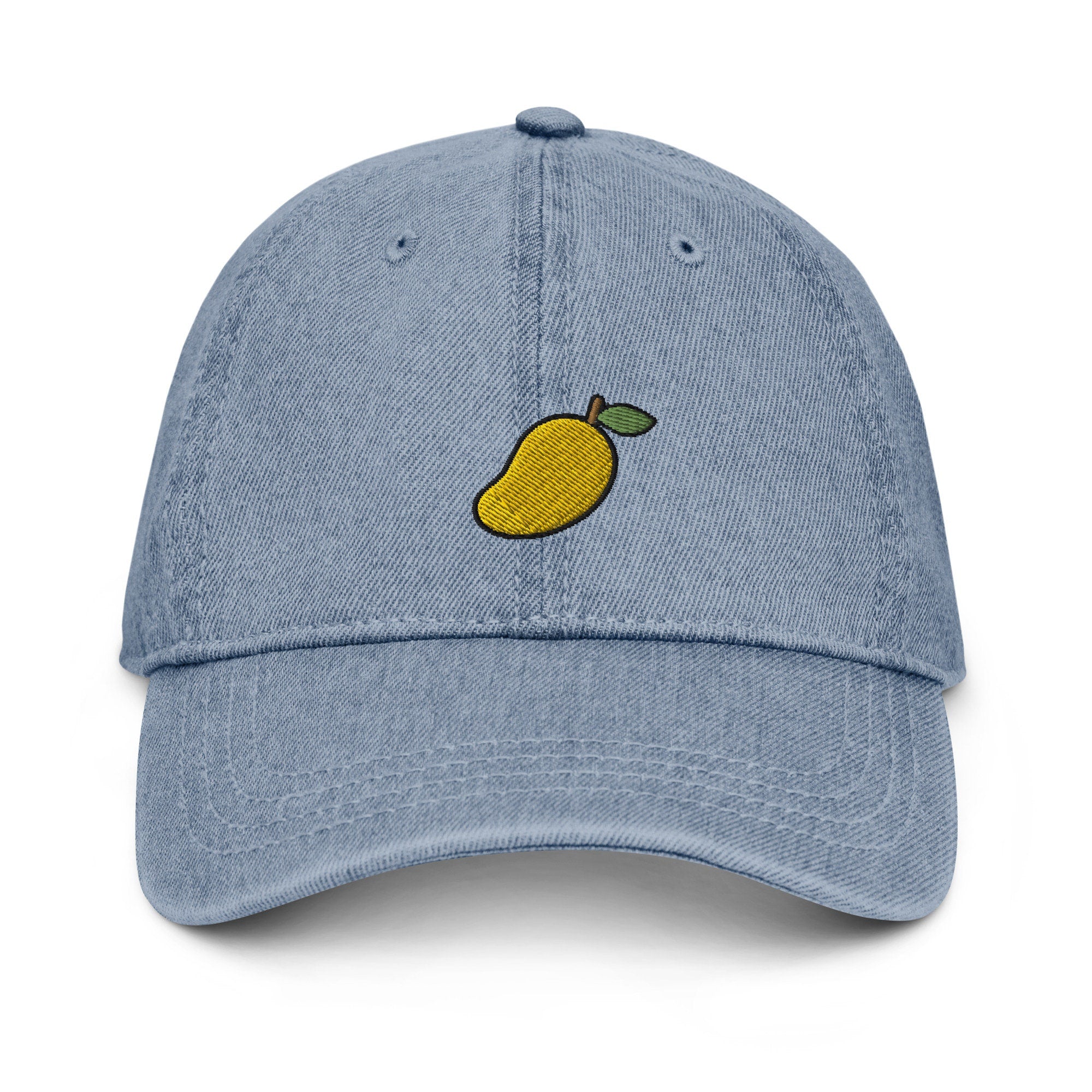 Mango Denim Hat, Premium Embroidered Denim Cap, Hat Embroidery Gift - Multiple Colors