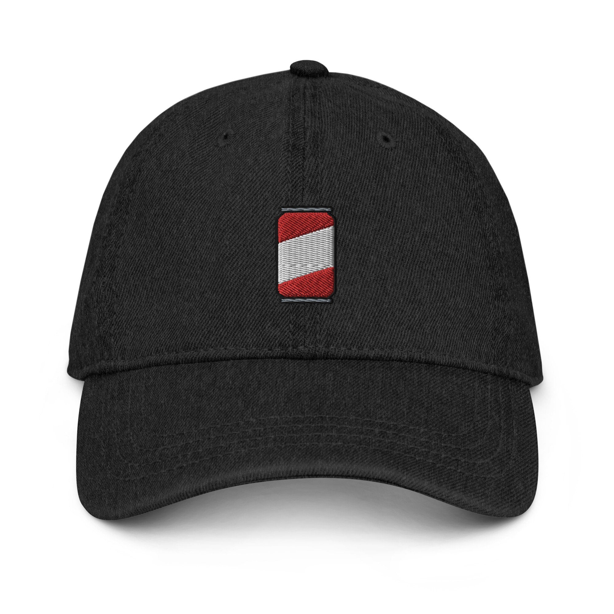 Soda Can Denim Hat, Premium Embroidered Denim Cap, Hat Embroidery Gift - Multiple Colors