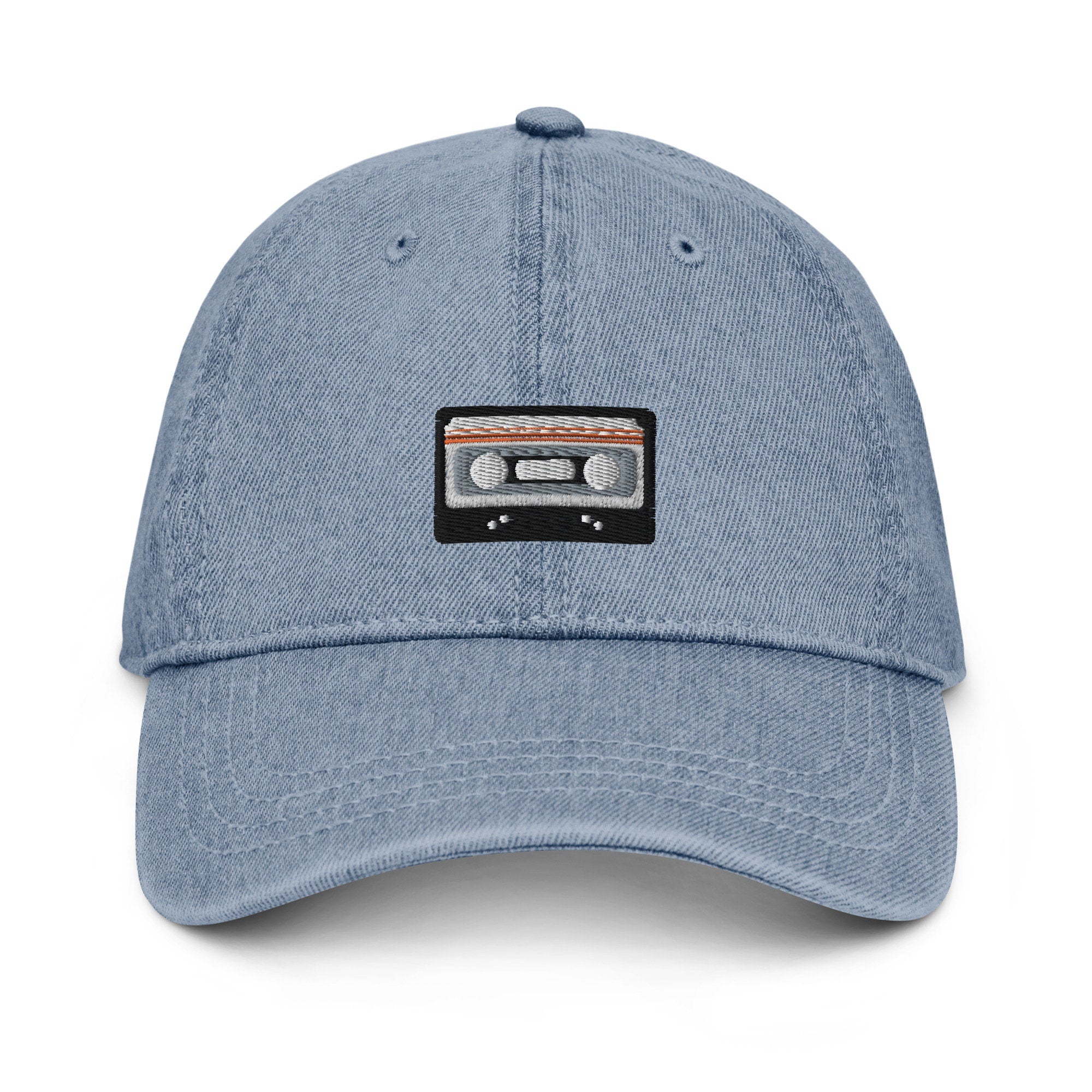 Tape Denim Hat, Premium Embroidered Denim Cap, Hat Embroidery Gift - Multiple Colors