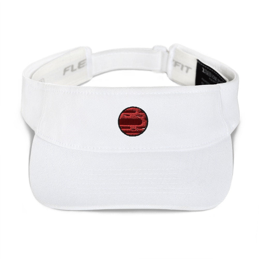 Mars Embroidered Visor, Premium Summer Visor, Adjustable Beach Sun Hat - Multiple Colors