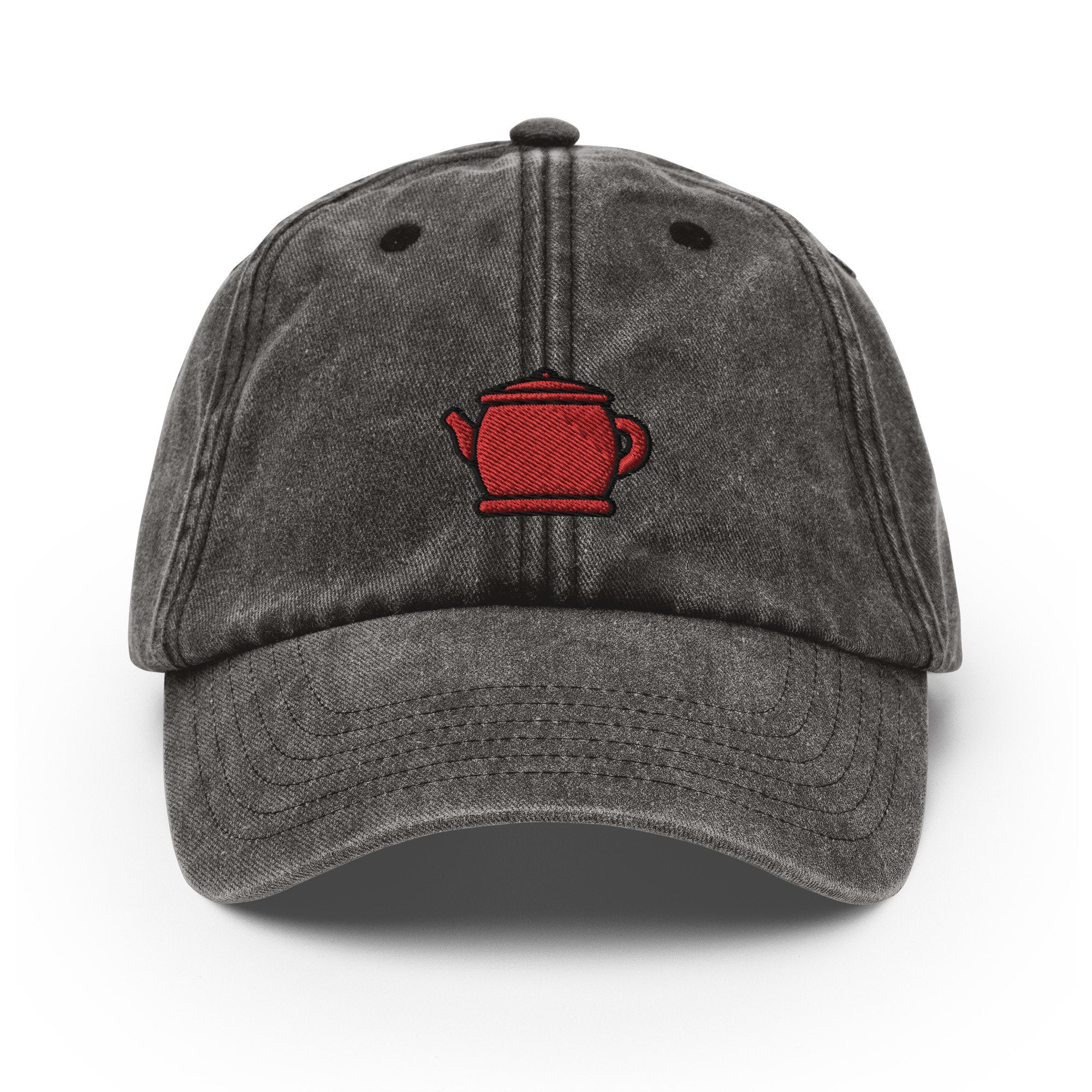 Teapot Vintage Hat, Aged Dad Cap, Faded Baseball Cap Gift - Multiple Colors