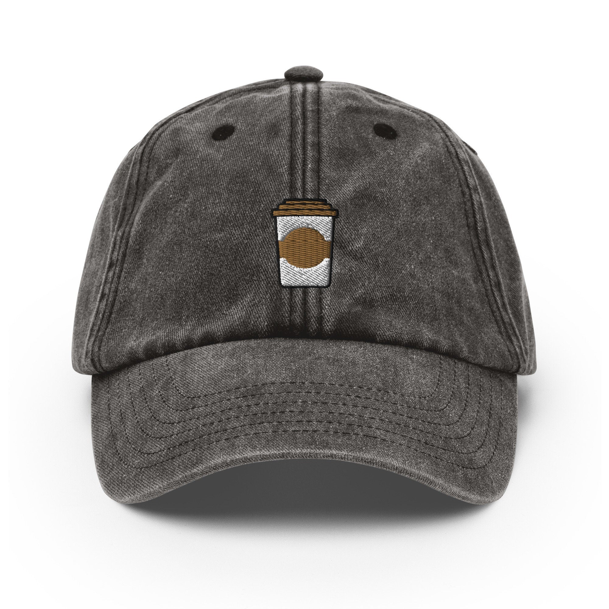 Coffee Vintage Hat, Aged Dad Cap, Faded Baseball Cap Gift - Multiple Colors