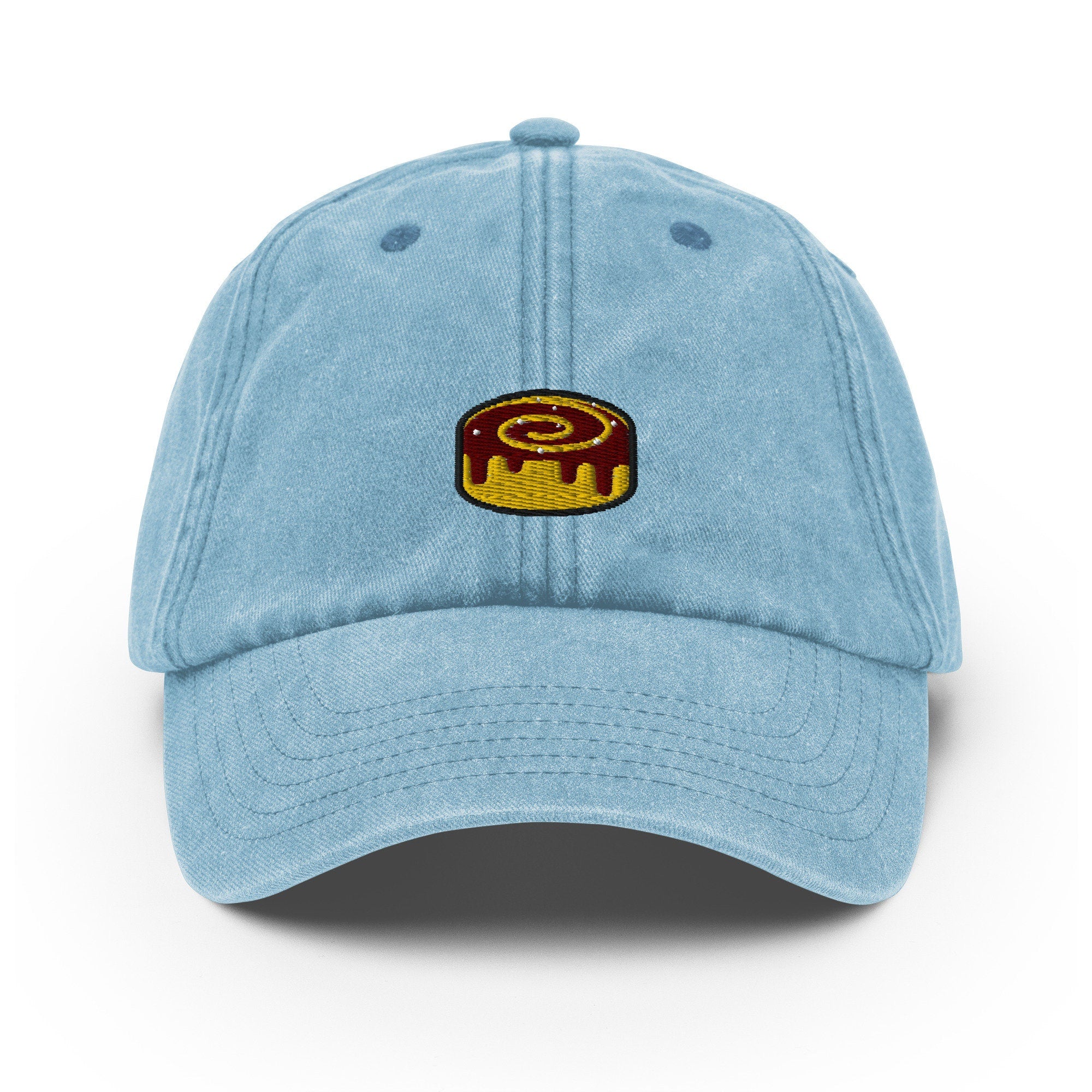 Cinnamon Bun Vintage Hat, Aged Dad Cap, Faded Baseball Cap Gift - Multiple Colors