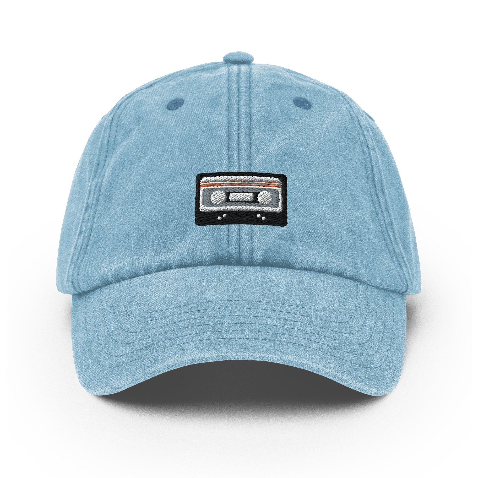 Tape Vintage Hat, Aged Dad Cap, Faded Baseball Cap Gift - Multiple Colors