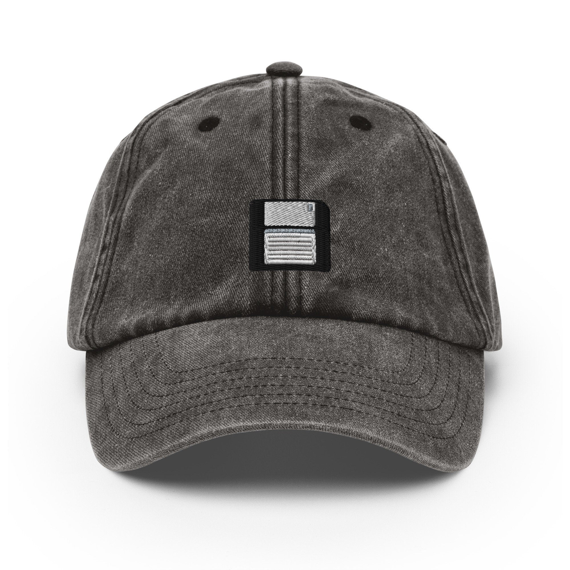 Floppy Disk Vintage Hat, Aged Dad Cap, Faded Baseball Cap Gift - Multiple Colors