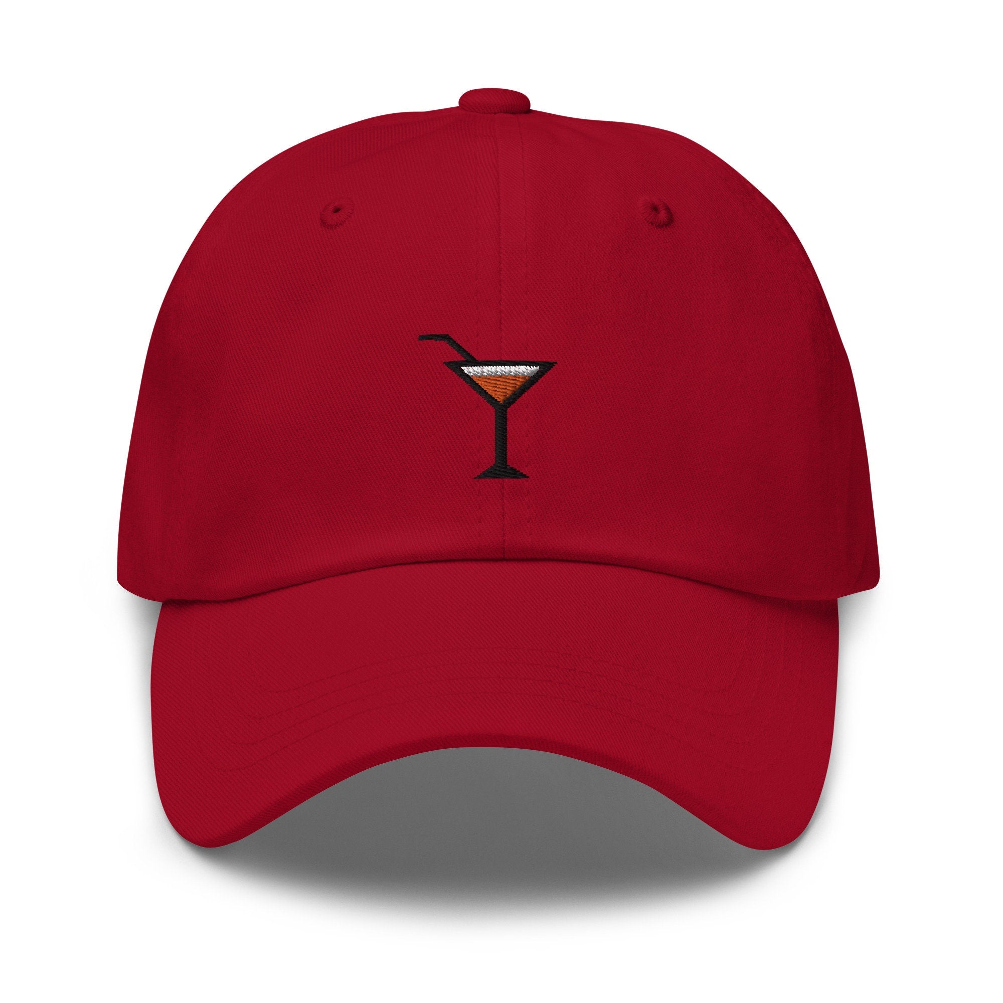 Martini Embroidered Dad Hat