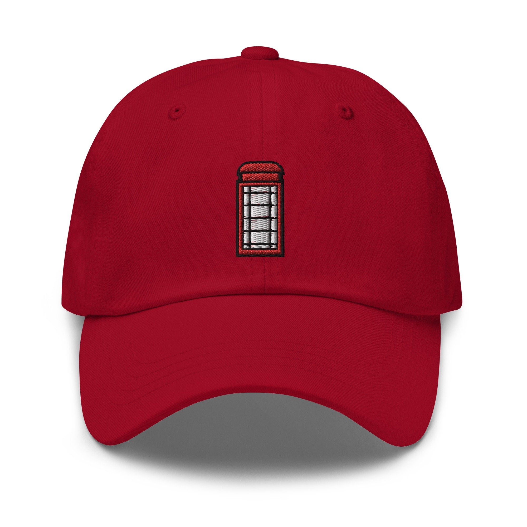 British Phone Box Embroidered Dad Hat