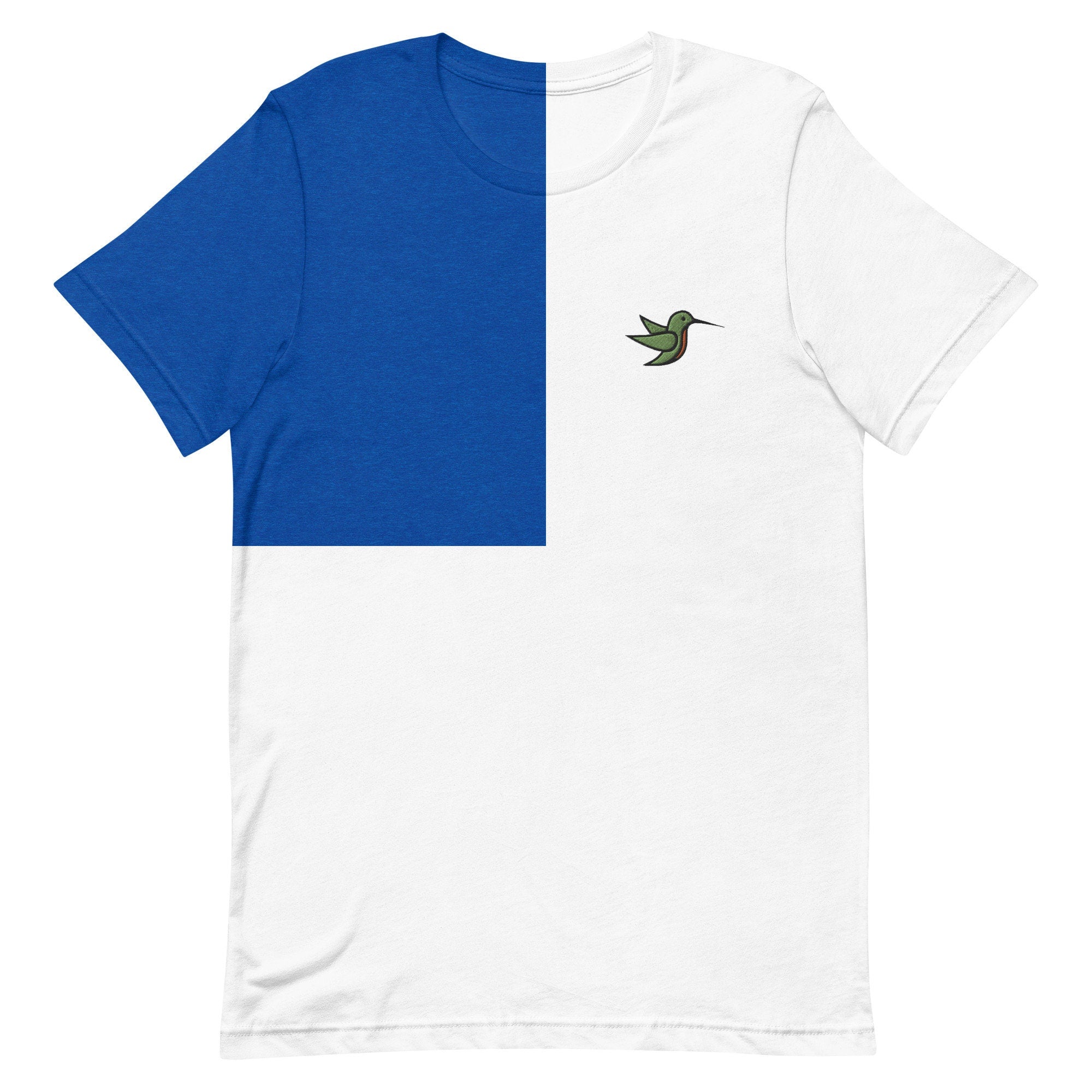 Hummingbird Embroidered Men's T-Shirt Gift for Boyfriend, Men's Short Sleeve Shirt - Multiple Colors