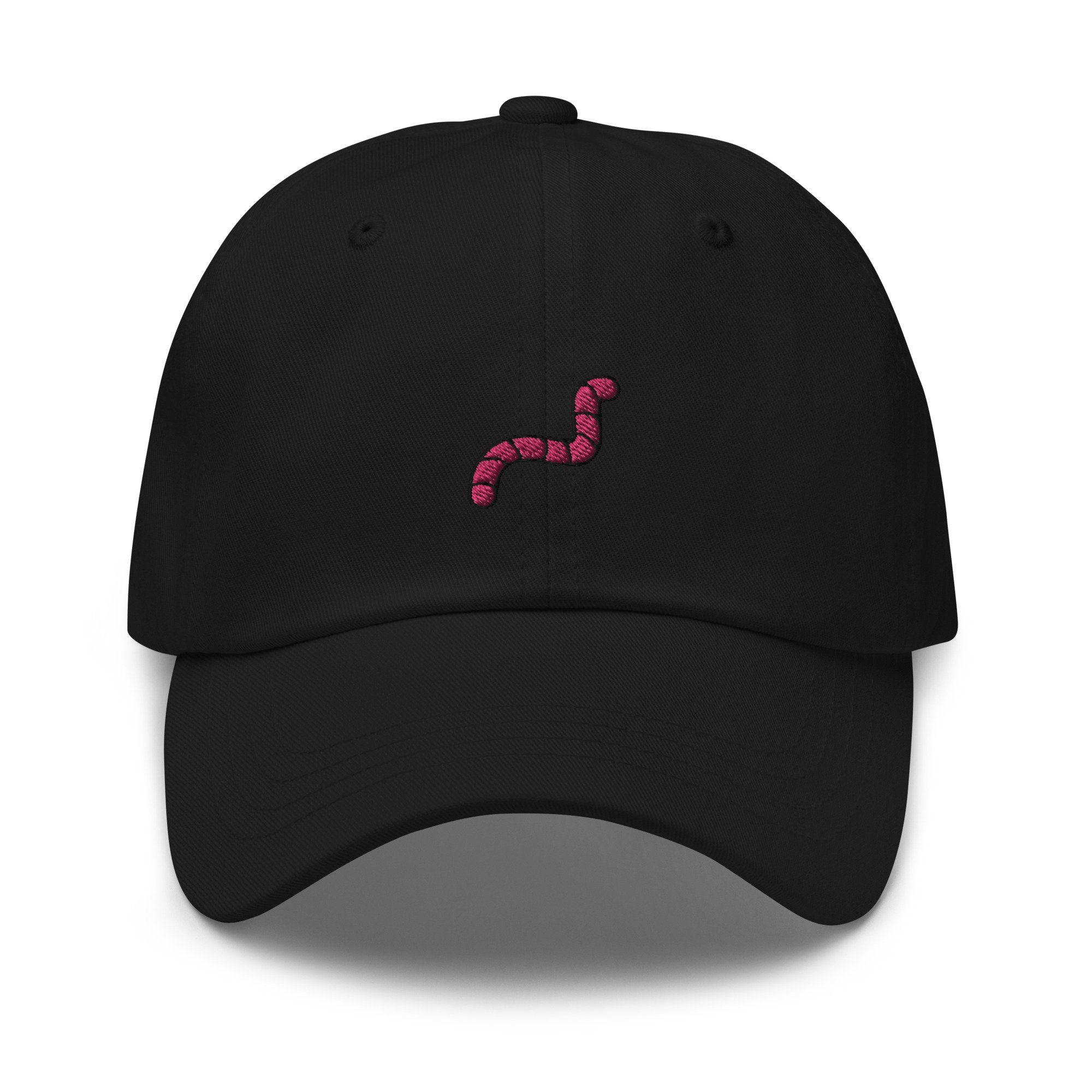 Worm Embroidered Dad Hat