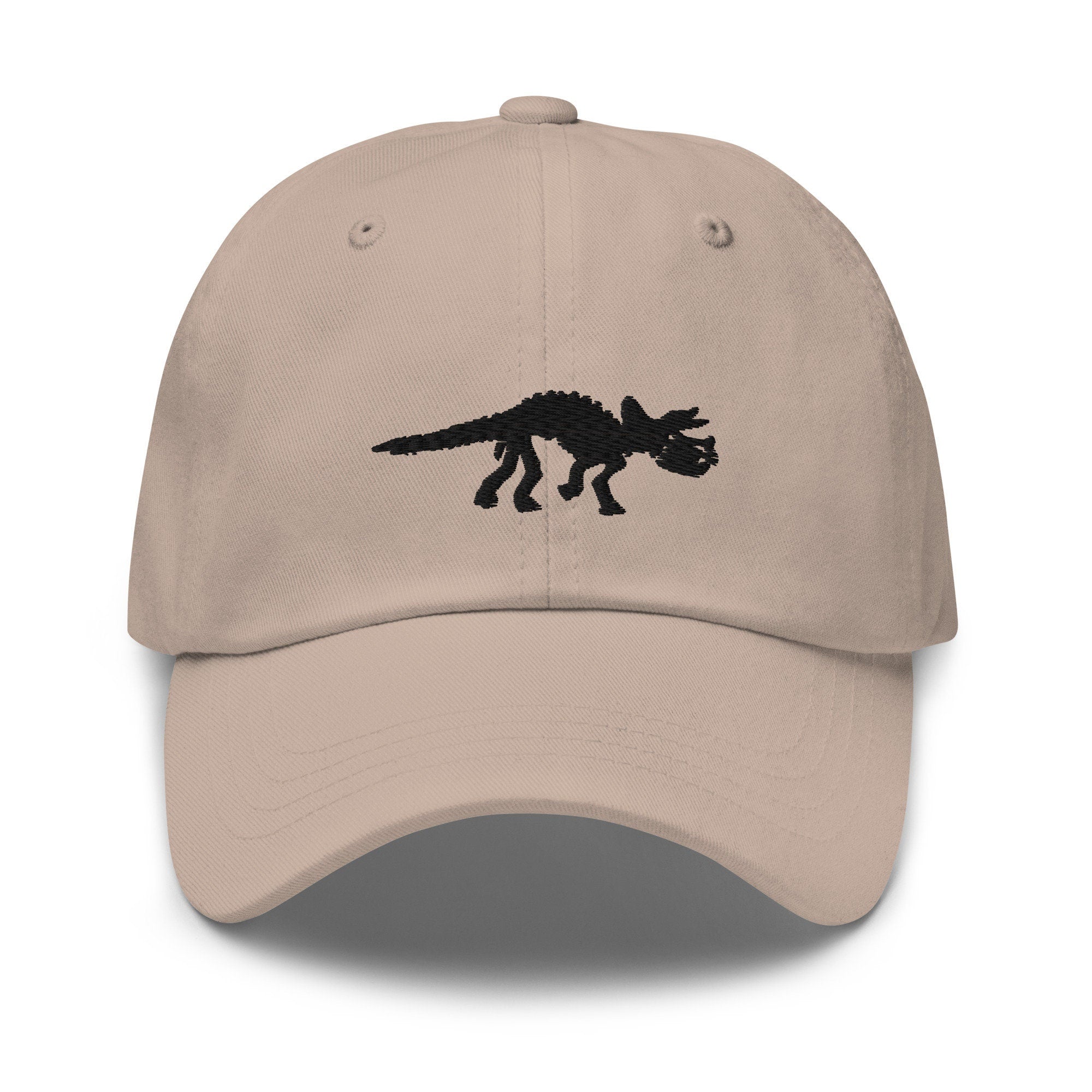 Triceratops Skeleton Embroidered Dad Hat