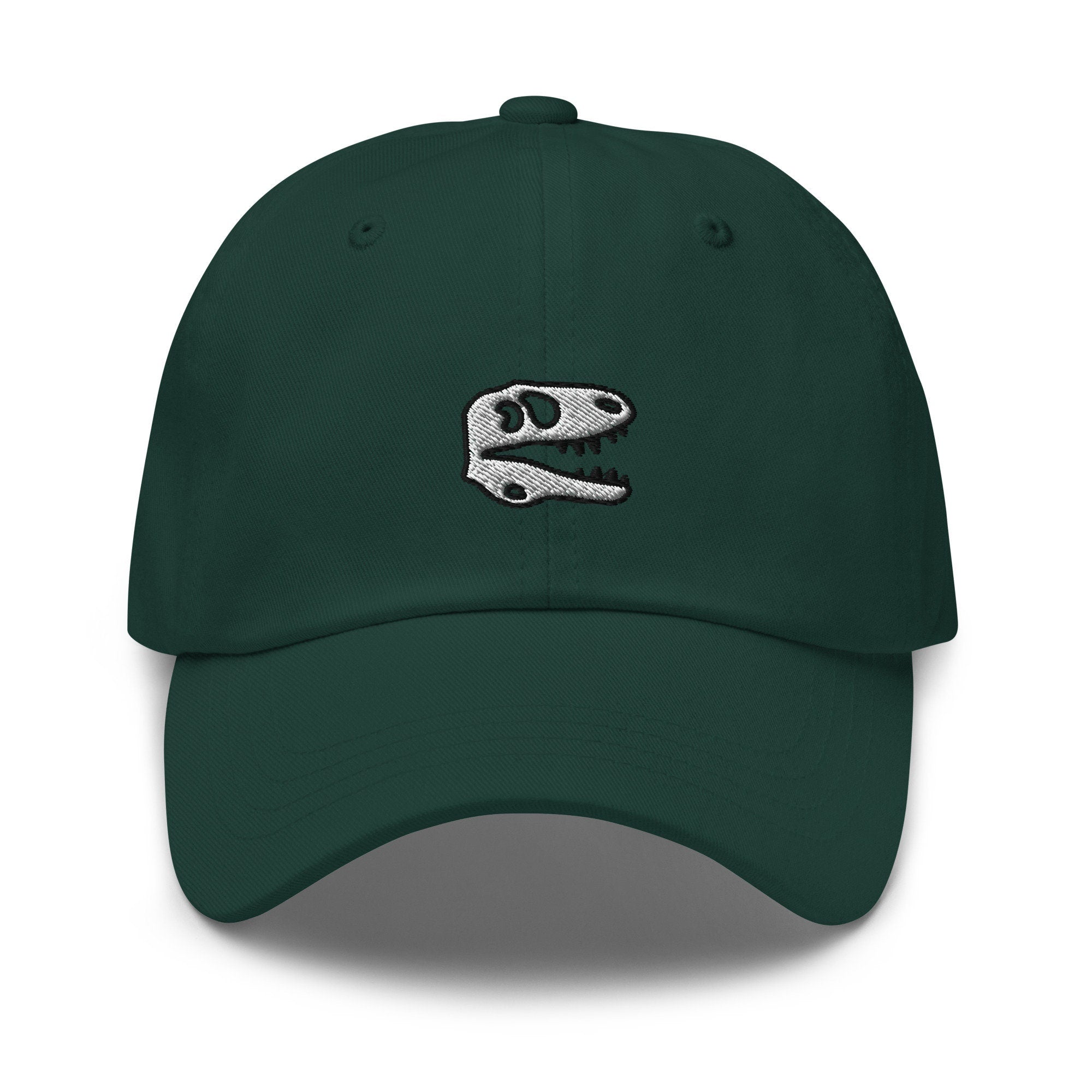T-Rex Skeleton Embroidered Dad Hat