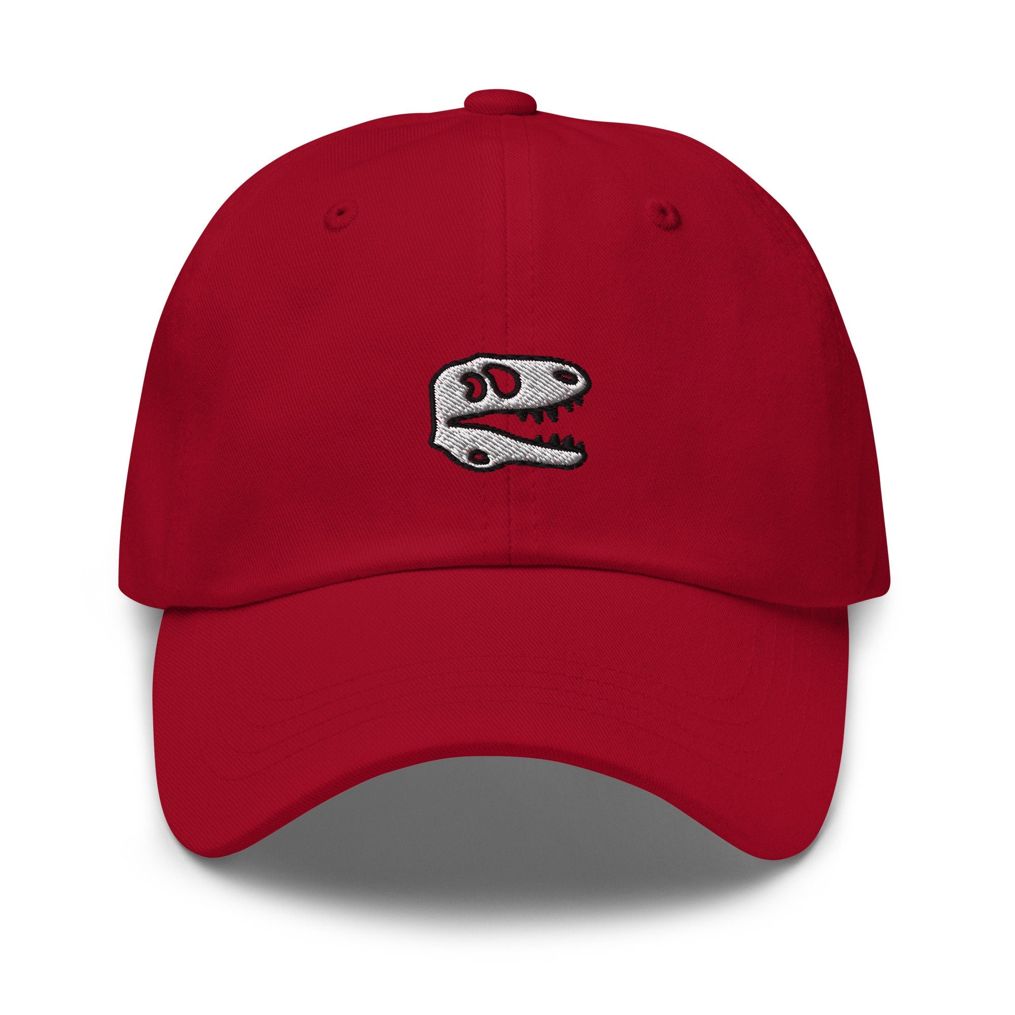 T-Rex Skeleton Embroidered Dad Hat