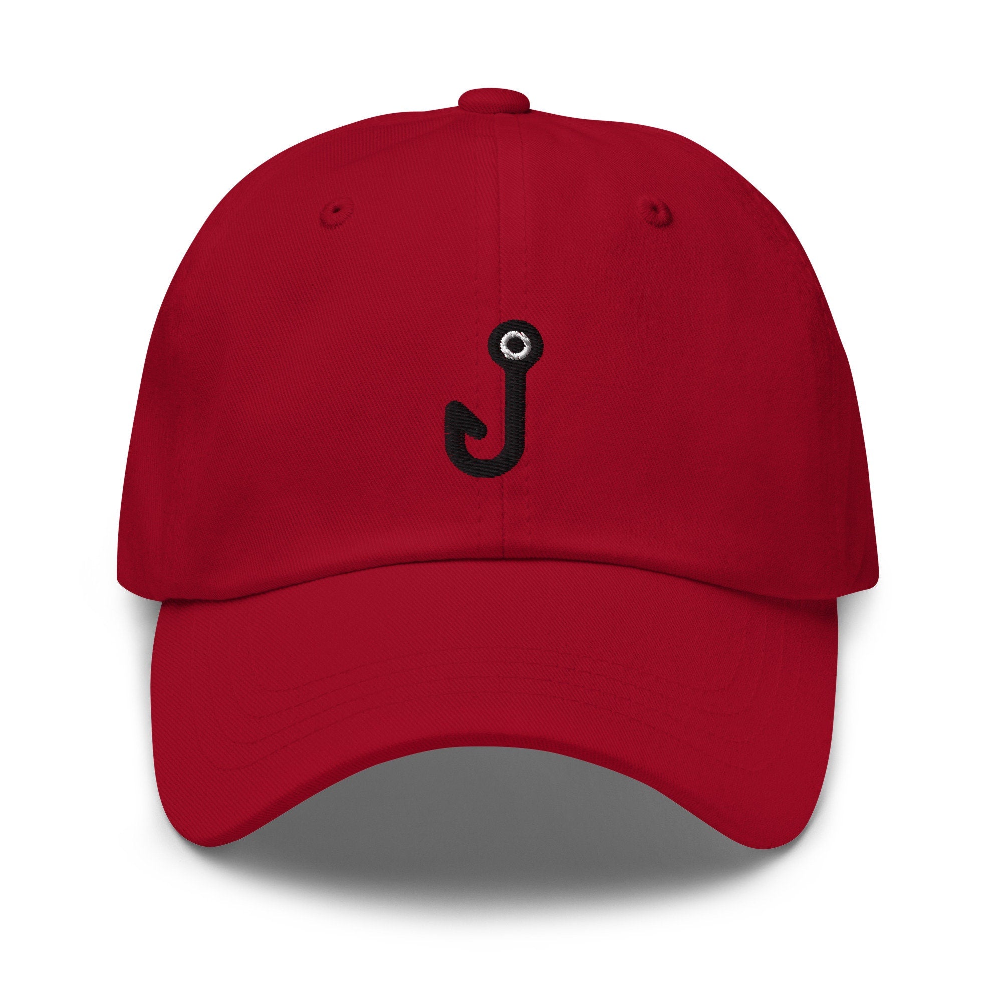Fishing Hook Embroidered Dad Hat