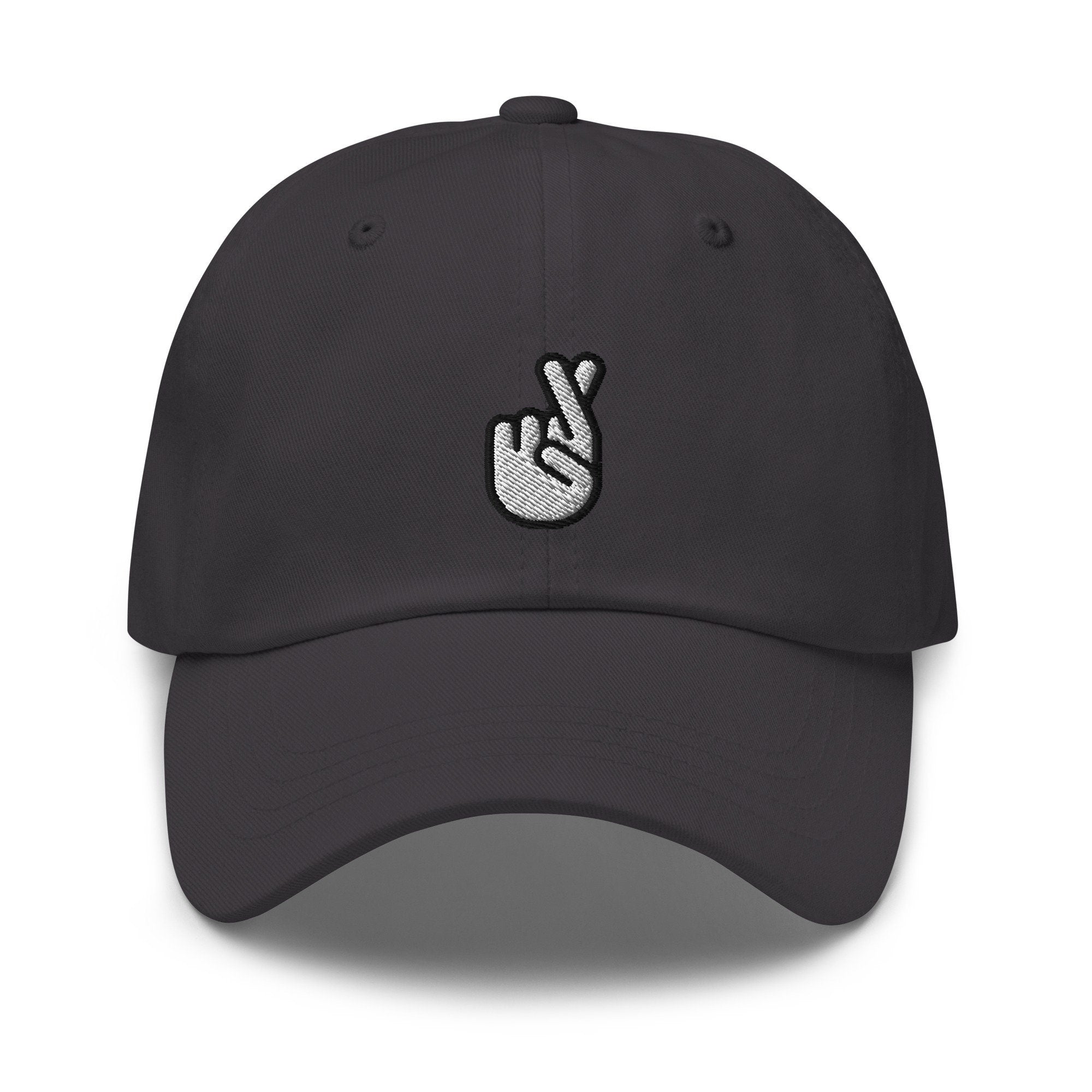 Fingers Crossed Embroidered Dad Hat