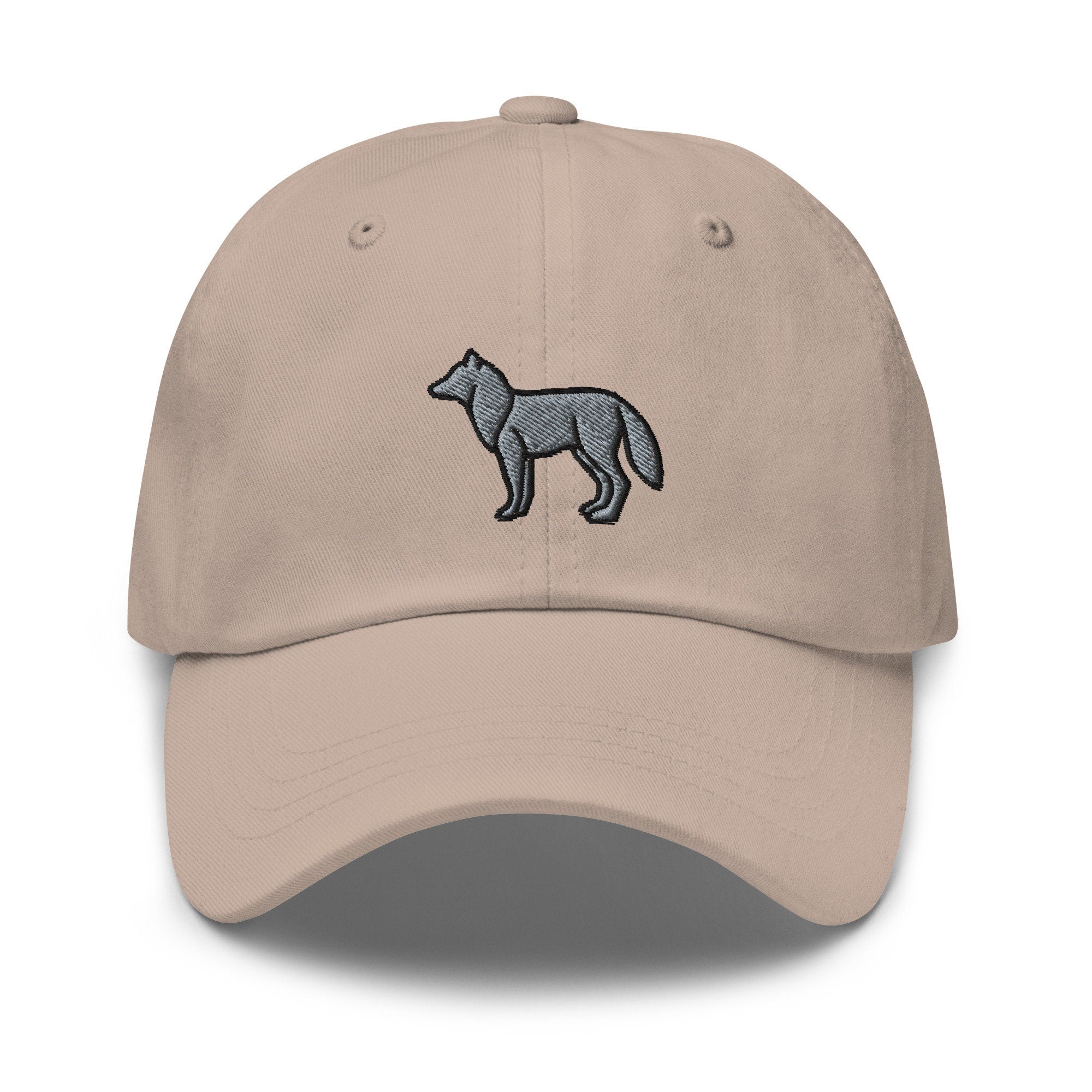 Wolf Embroidered Dad Hat