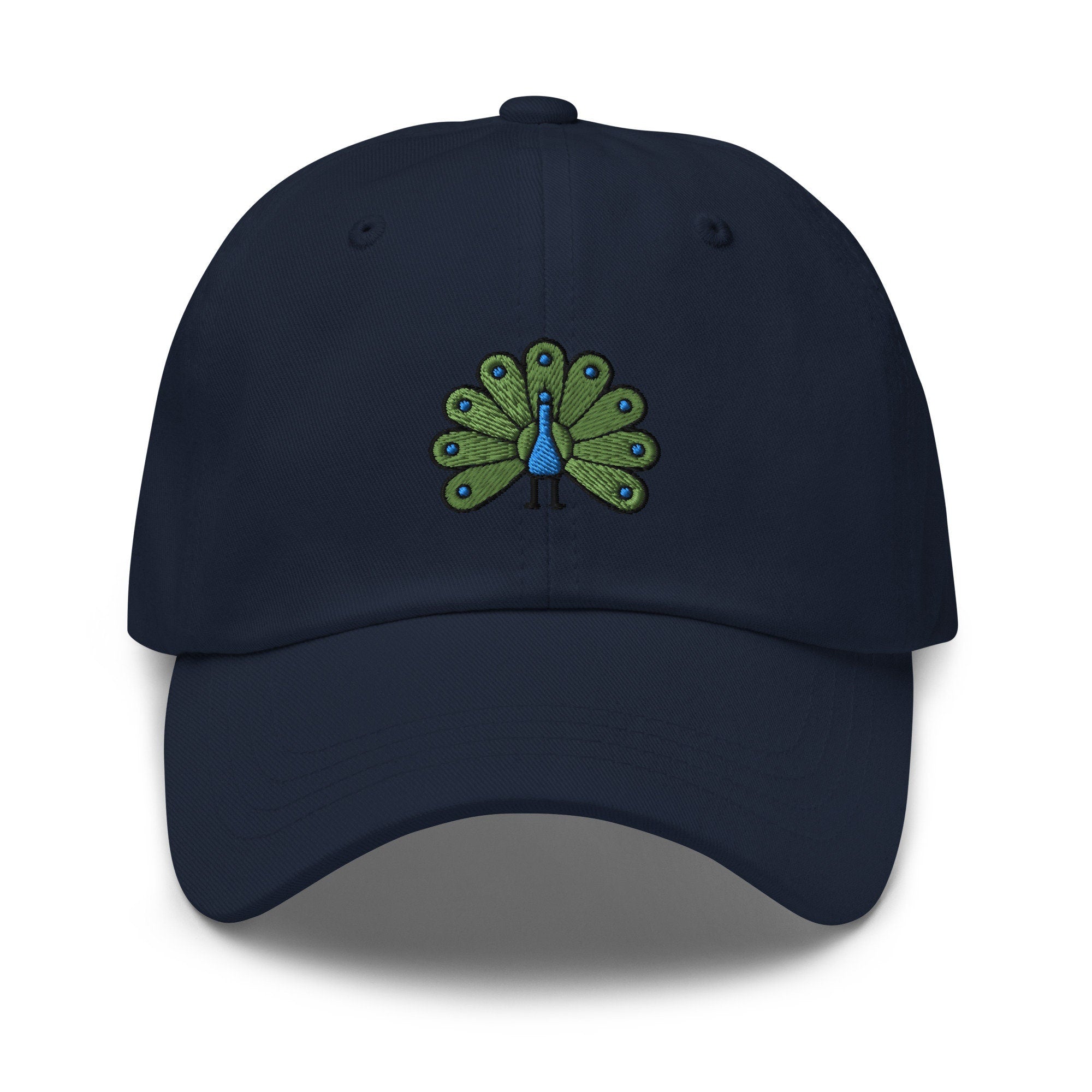 Peacock Embroidered Dad Hat