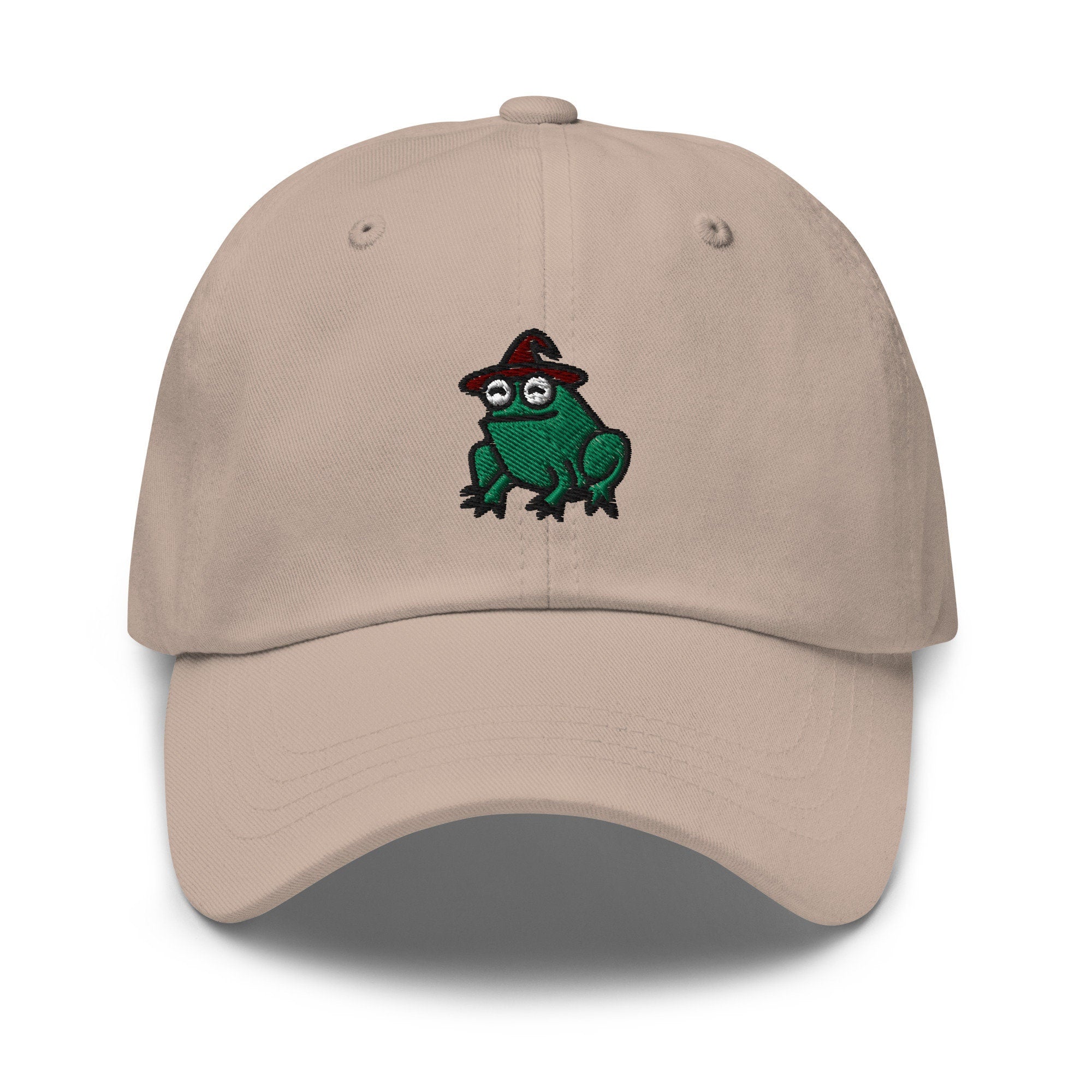 Wizard Frog Embroidered Dad Hat