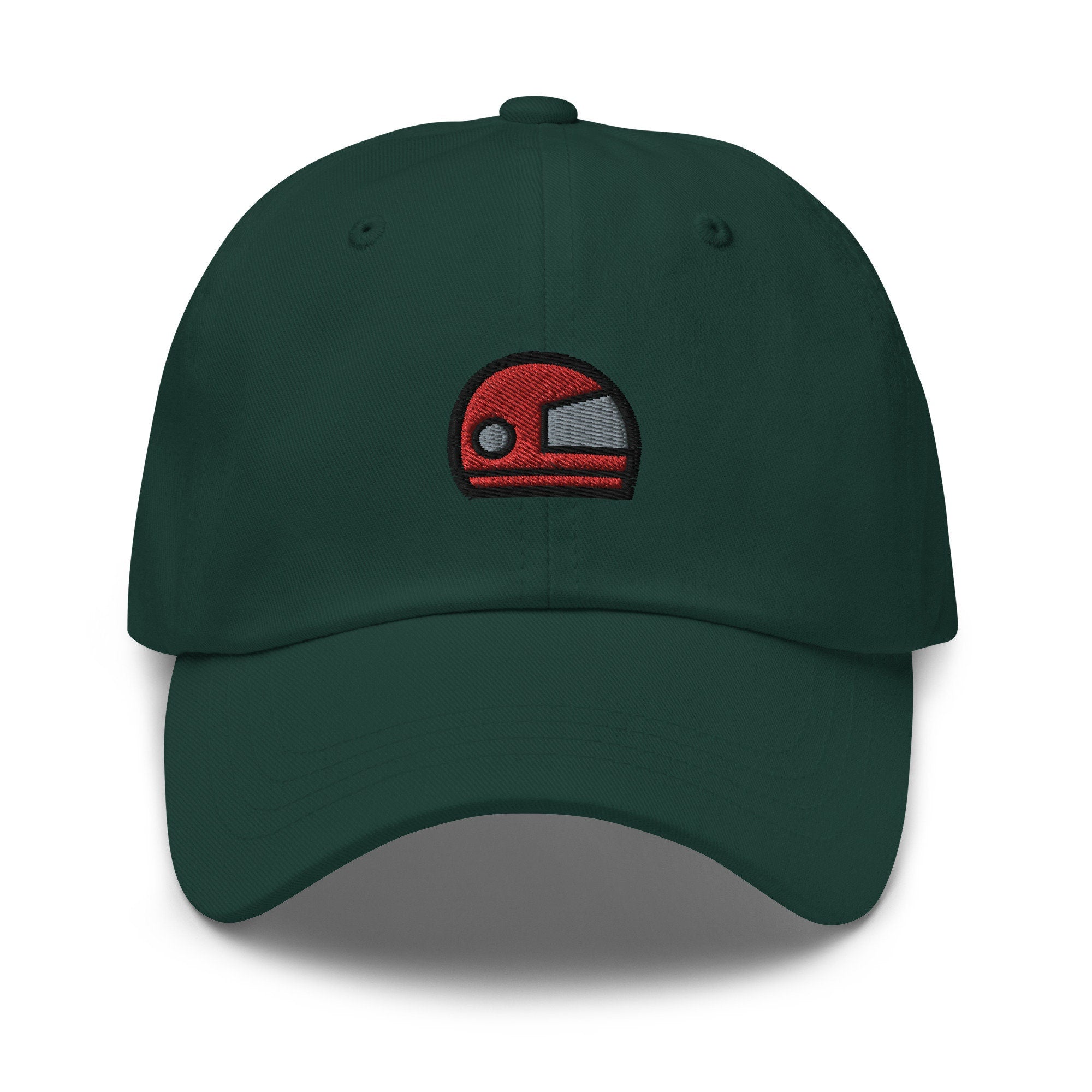 Race Helmet Embroidered Dad Hat
