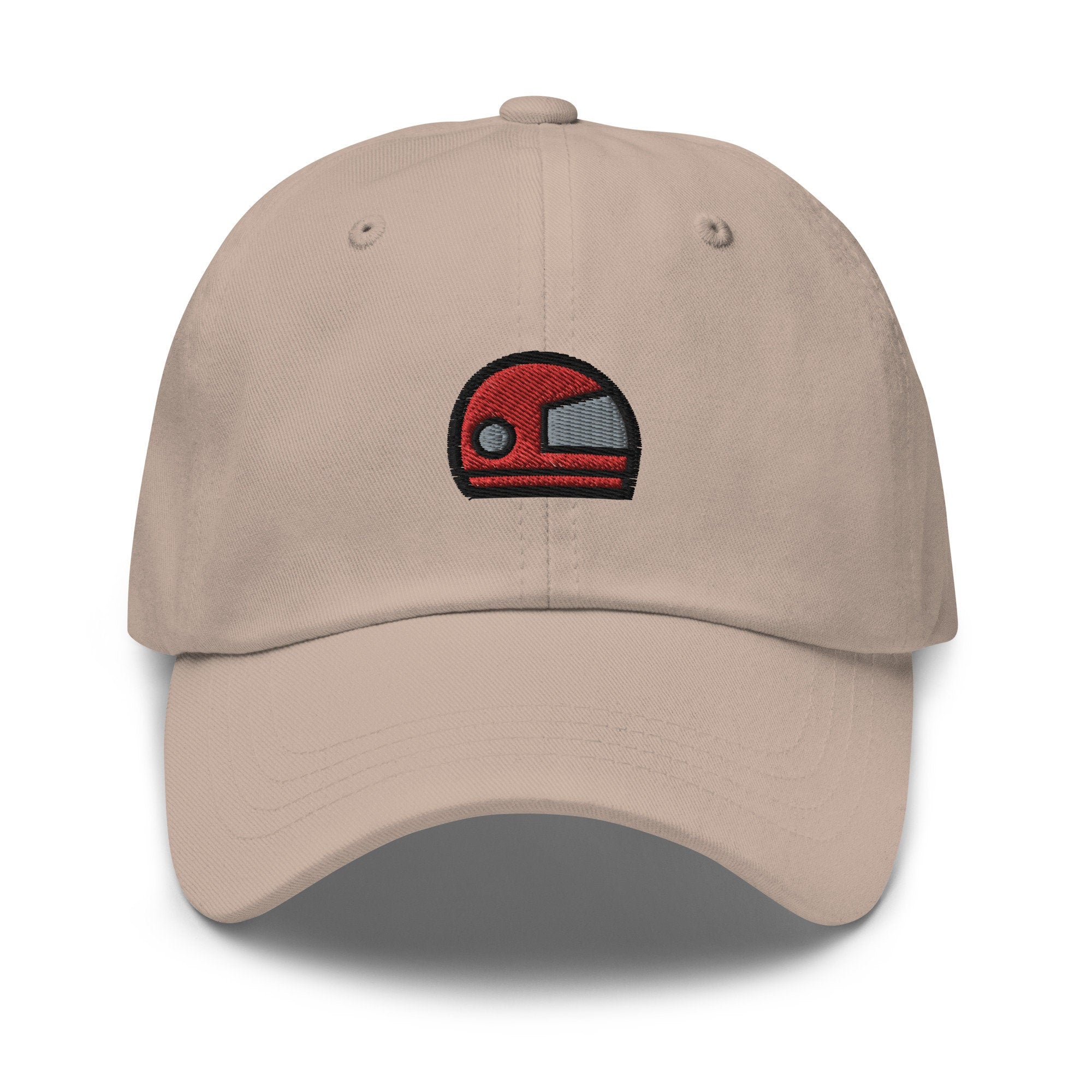 Race Helmet Embroidered Dad Hat
