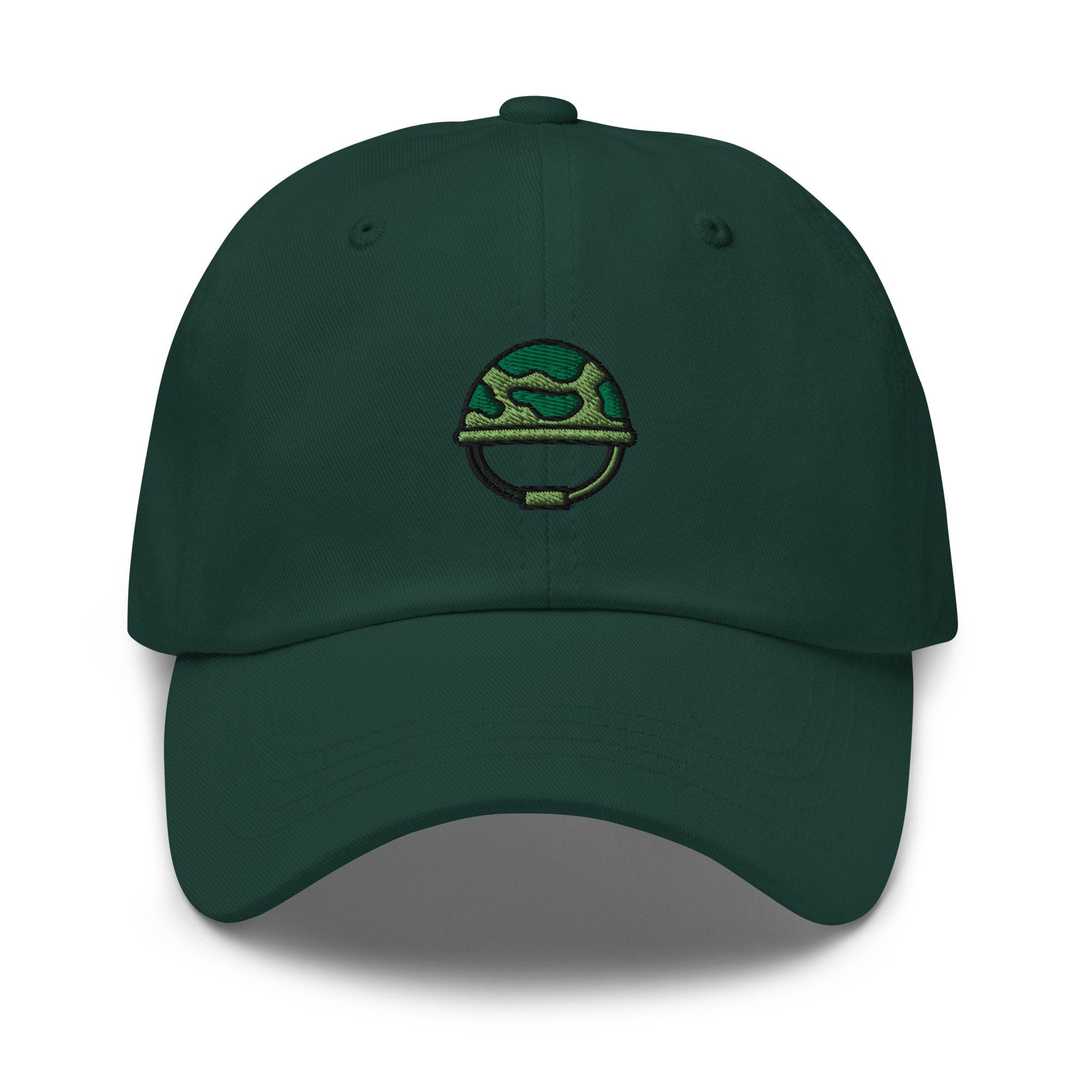 Army Helmet Embroidered Dad Hat
