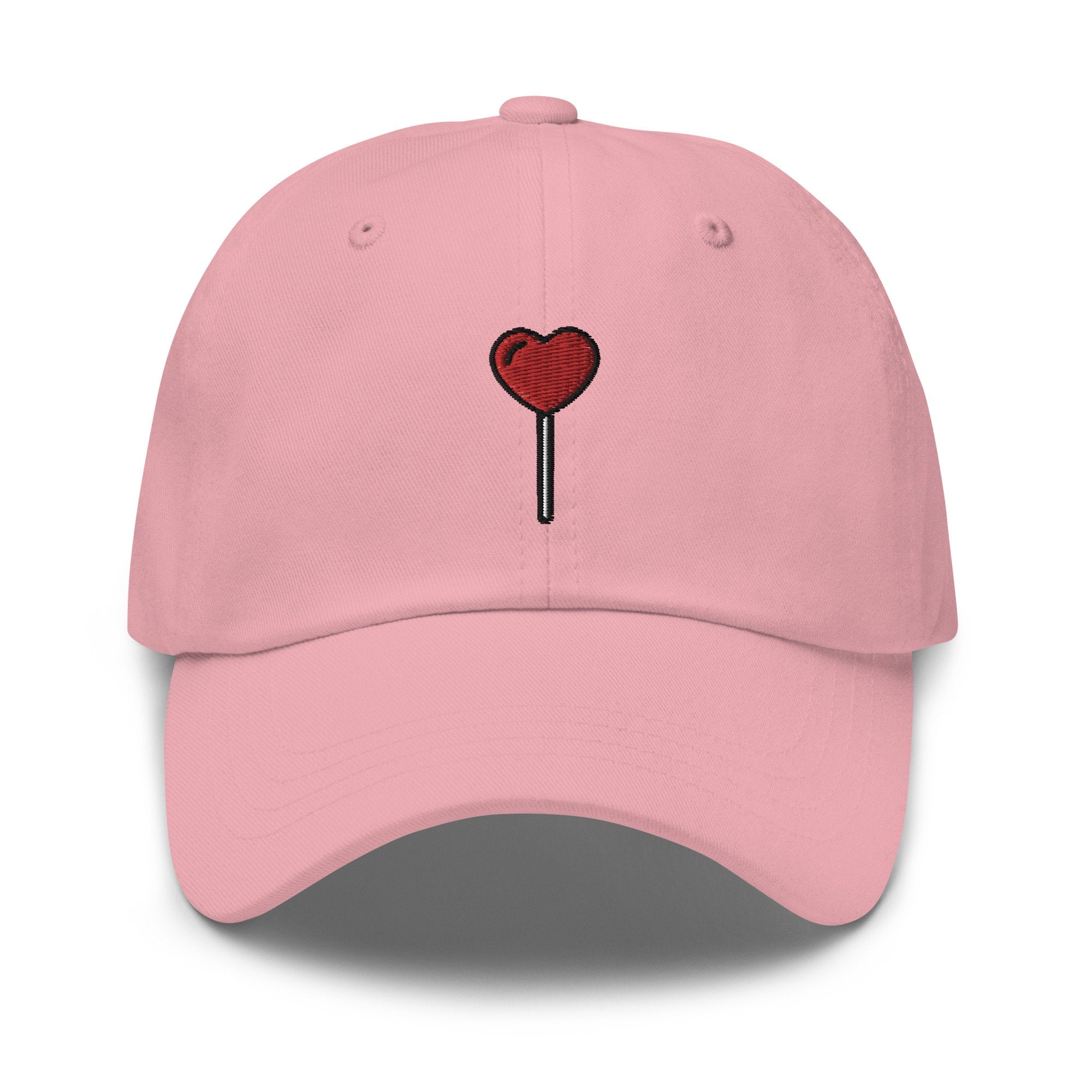 Heart Lollipop Embroidered Dad Hat
