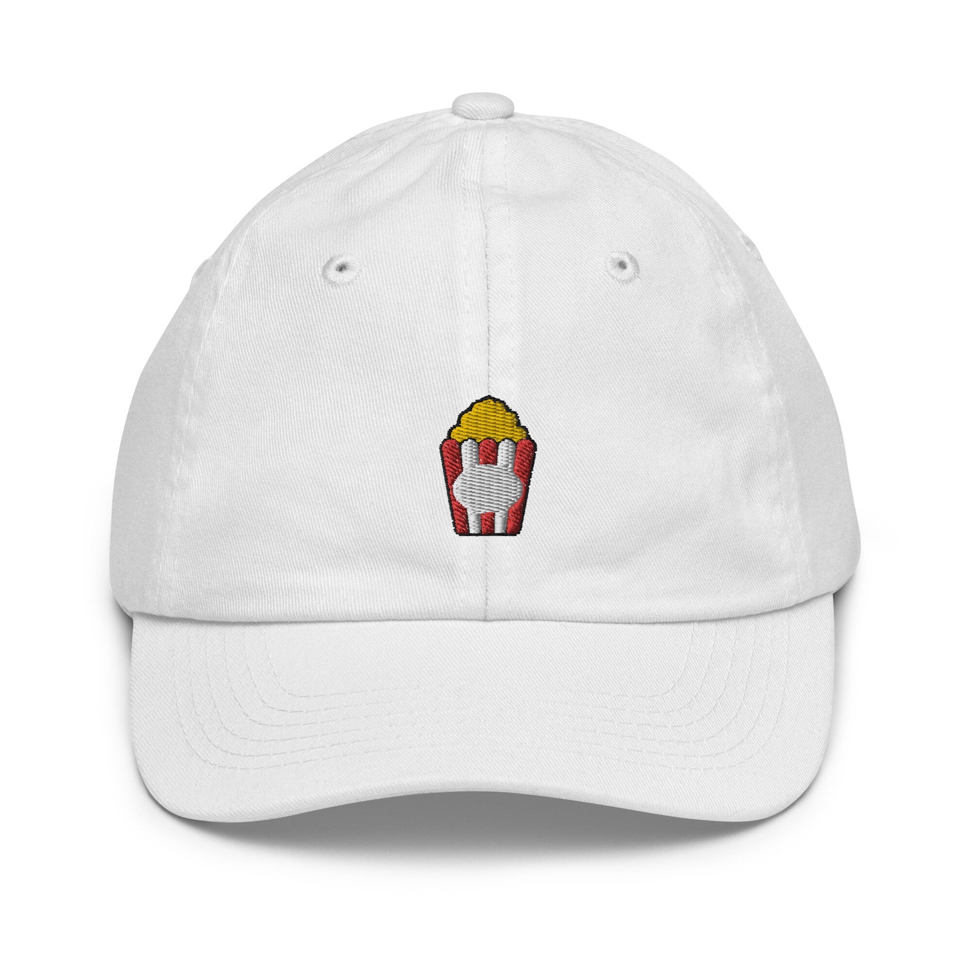 Kids Popcorn Youth Baseball Cap, Embroidered Kids Hat, Childrens Hat Gift - Multiple Colors