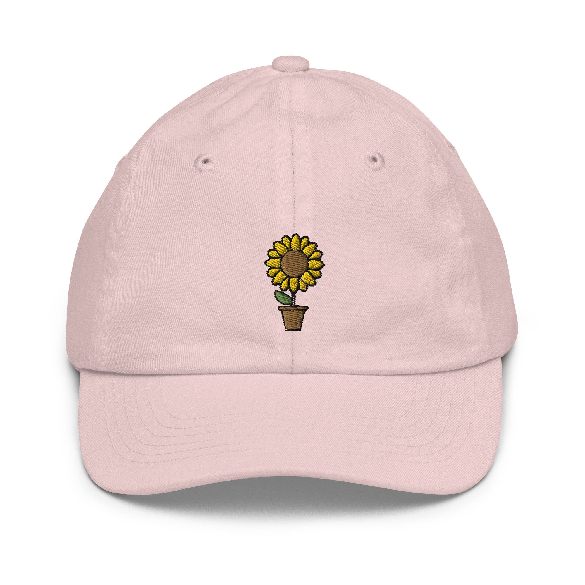 Kids Sunflower Youth Baseball Cap, Embroidered Kids Hat, Childrens Hat Gift - Multiple Colors
