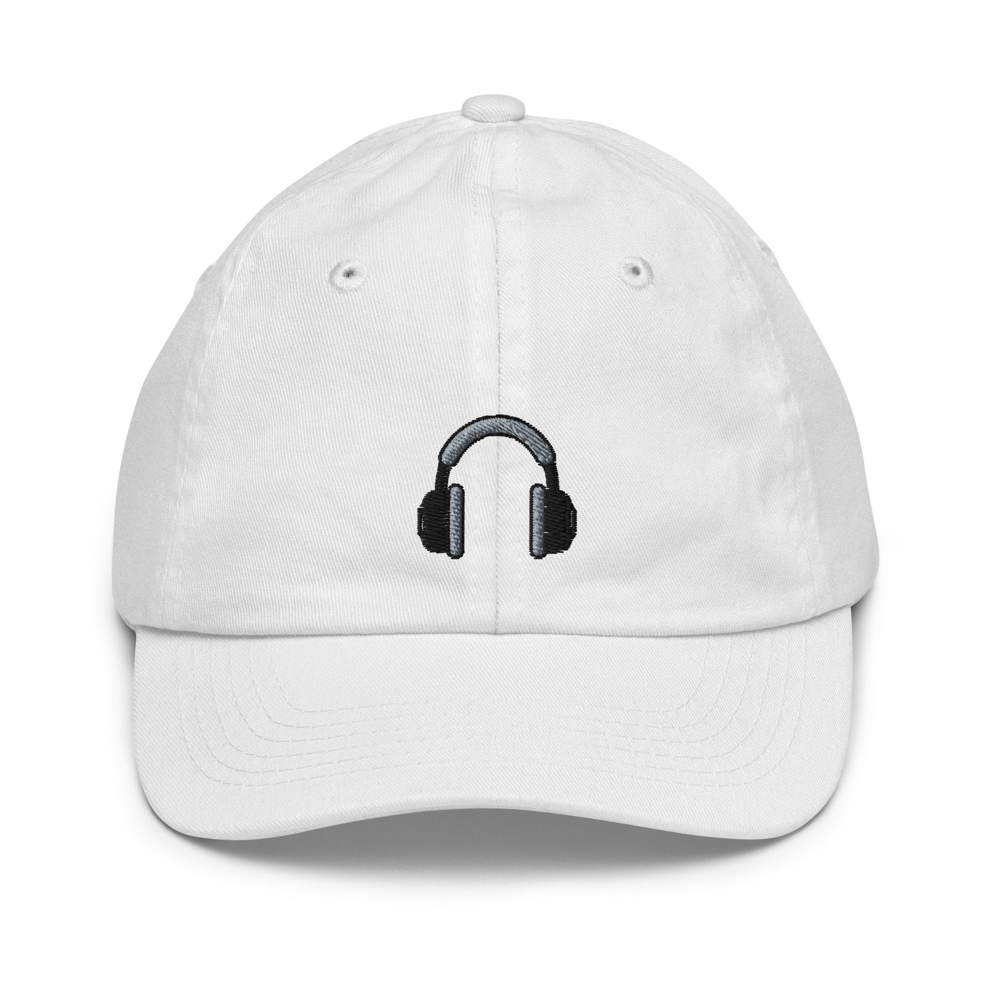 Kids Headphones Youth Baseball Cap, Embroidered Kids Hat, Childrens Hat Gift - Multiple Colors