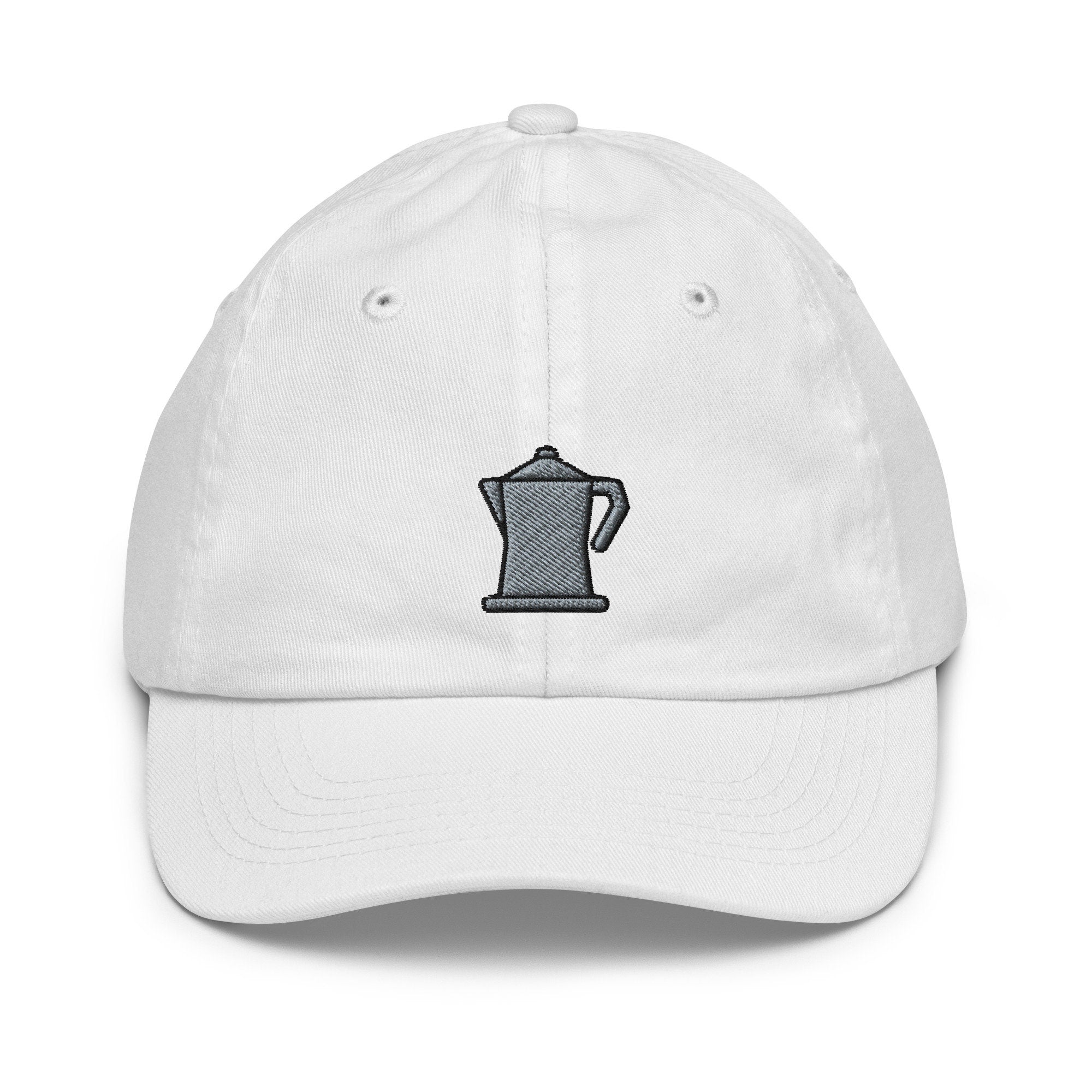 Kids Coffee Pot Youth Baseball Cap, Embroidered Kids Hat, Childrens Hat Gift - Multiple Colors
