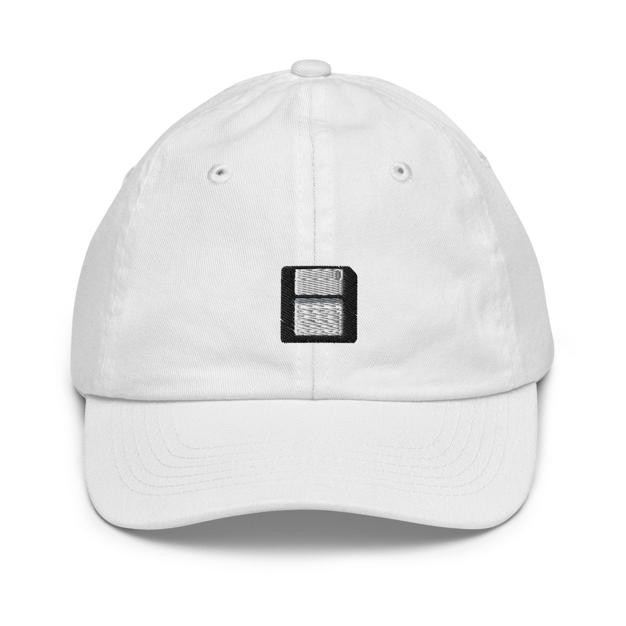 Kids Floppy Disk Youth Baseball Cap, Embroidered Kids Hat, Childrens Hat Gift - Multiple Colors