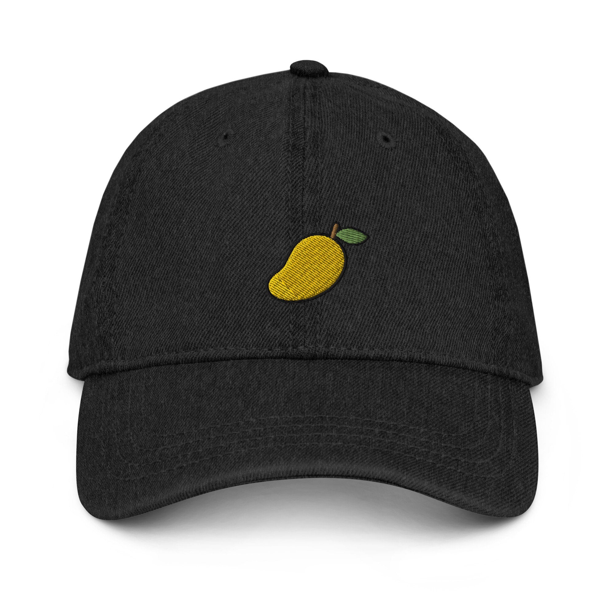 Mango Denim Hat, Premium Embroidered Denim Cap, Hat Embroidery Gift - Multiple Colors