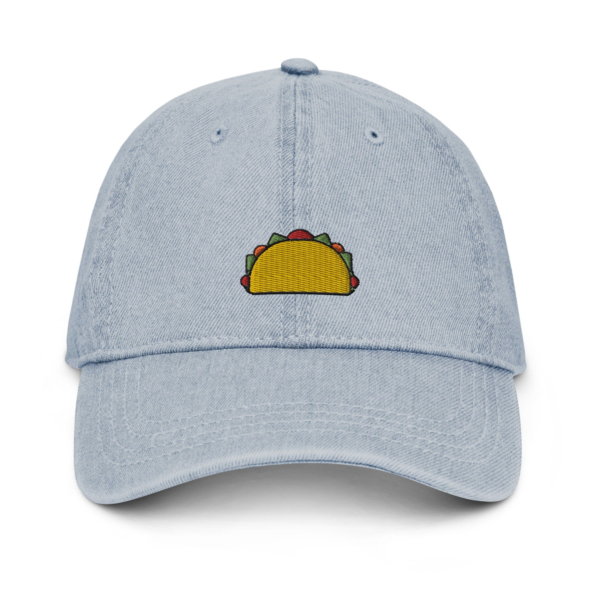 Taco Denim Hat, Premium Embroidered Denim Cap, Hat Embroidery Gift - Multiple Colors