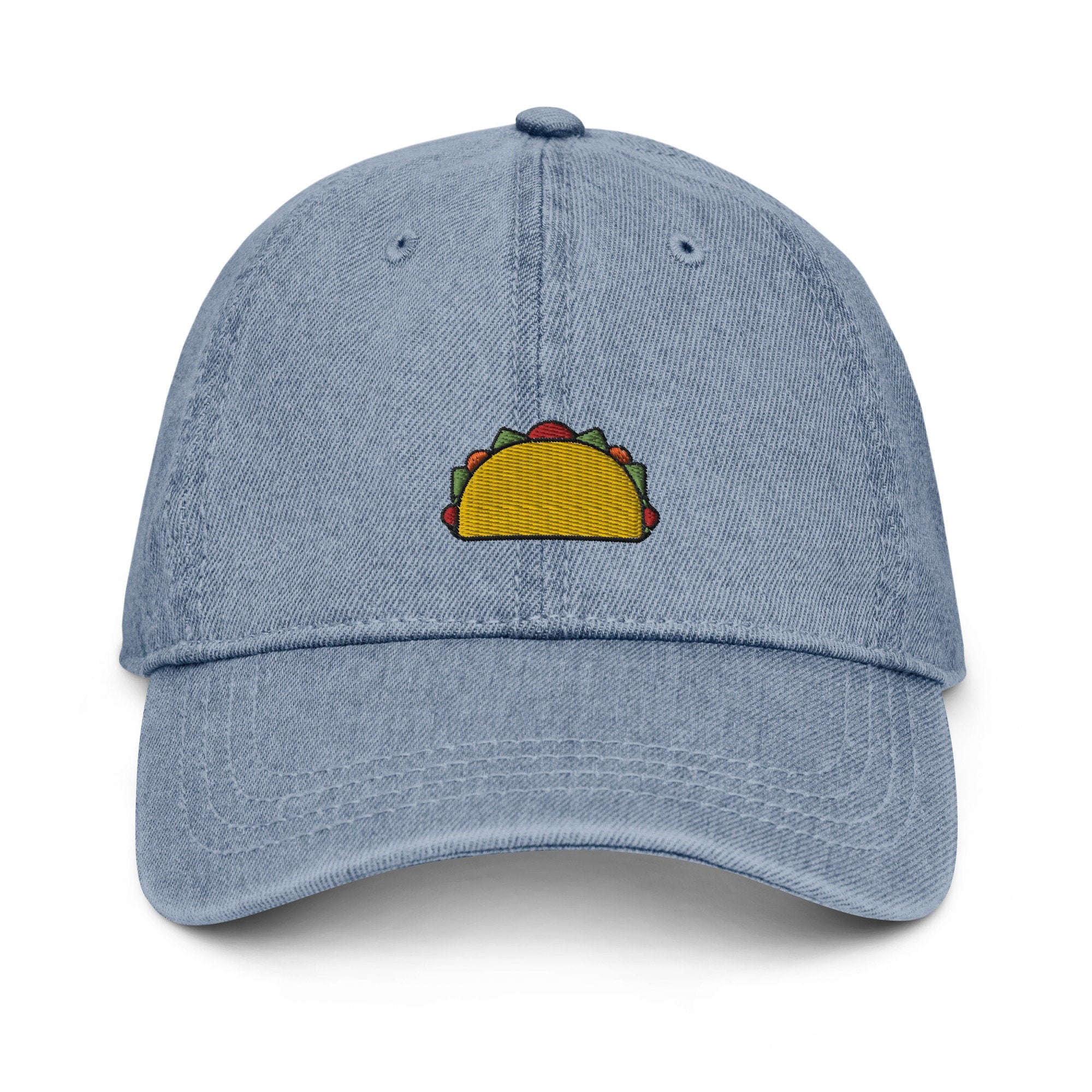 Taco Denim Hat, Premium Embroidered Denim Cap, Hat Embroidery Gift - Multiple Colors