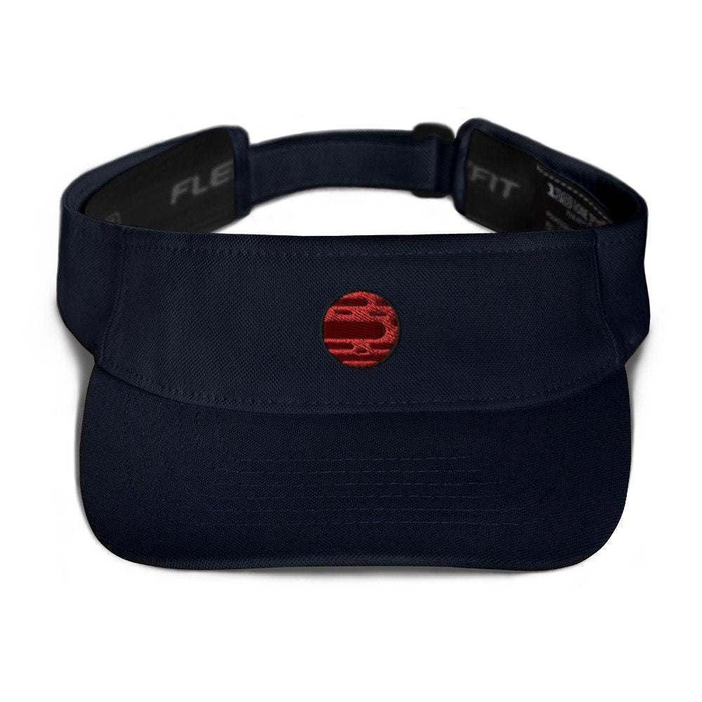 Mars Embroidered Visor, Premium Summer Visor, Adjustable Beach Sun Hat - Multiple Colors