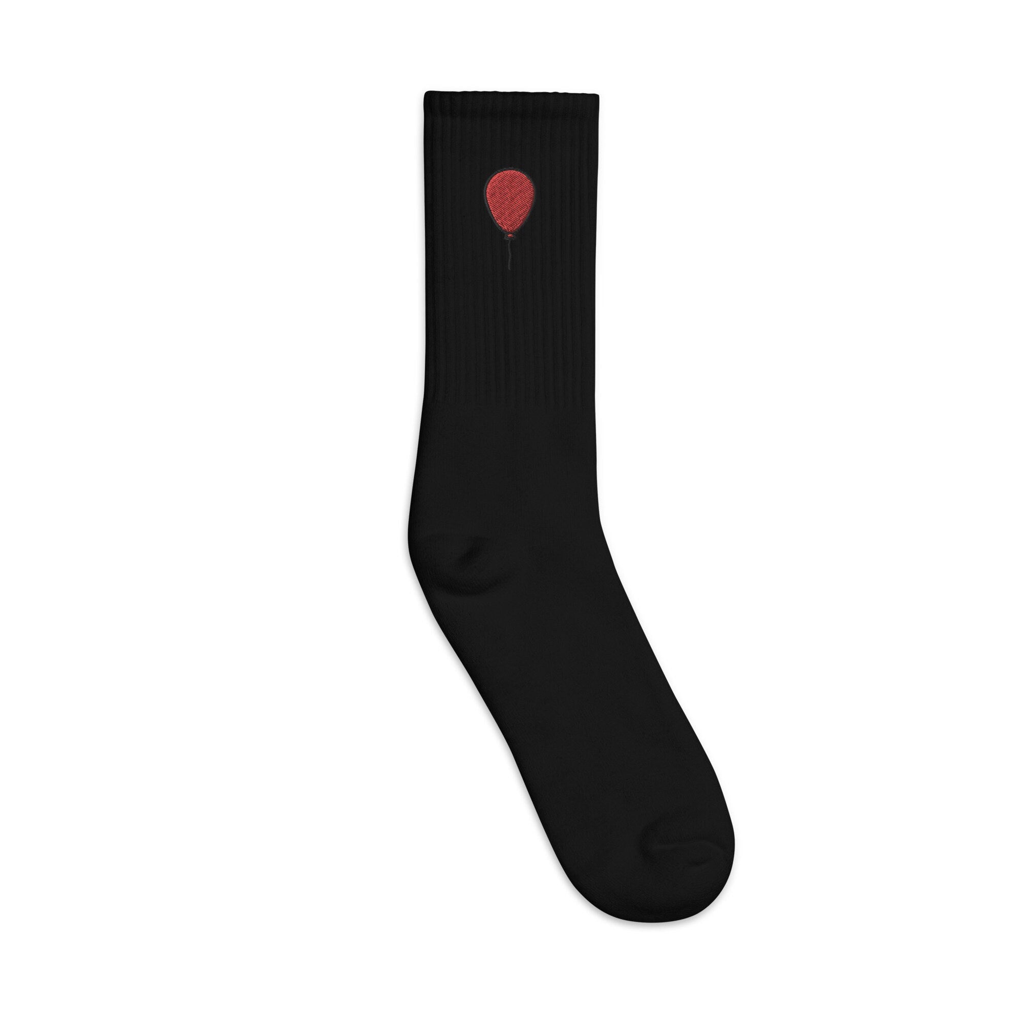 Balloon Embroidered Socks, Premium Embroidered Socks, Long Socks Gift - Multiple Colors