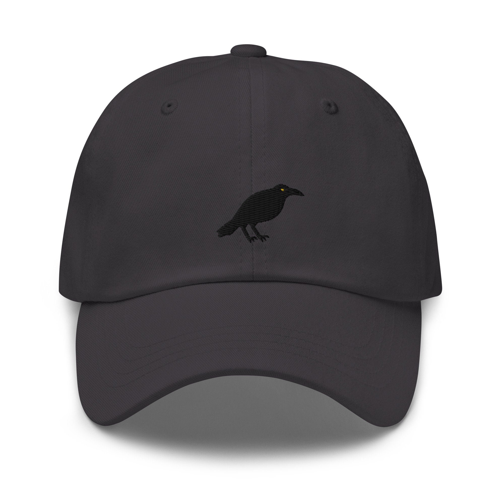 Crow Embroidered Dad Hat