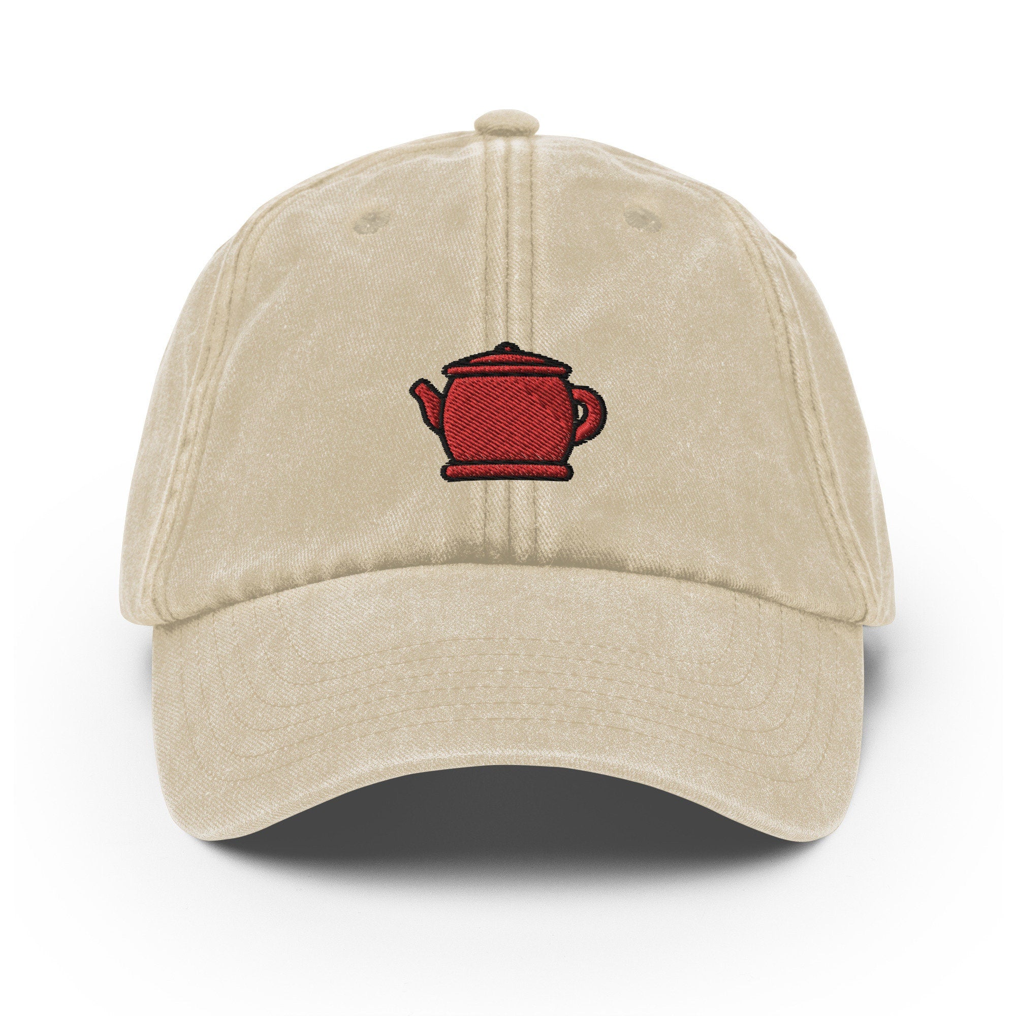 Teapot Vintage Hat, Aged Dad Cap, Faded Baseball Cap Gift - Multiple Colors