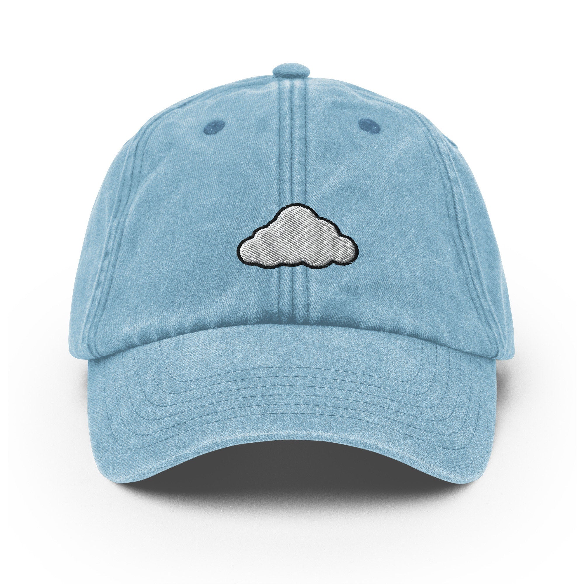 Cloud Vintage Hat, Aged Dad Cap, Faded Baseball Cap Gift - Multiple Colors