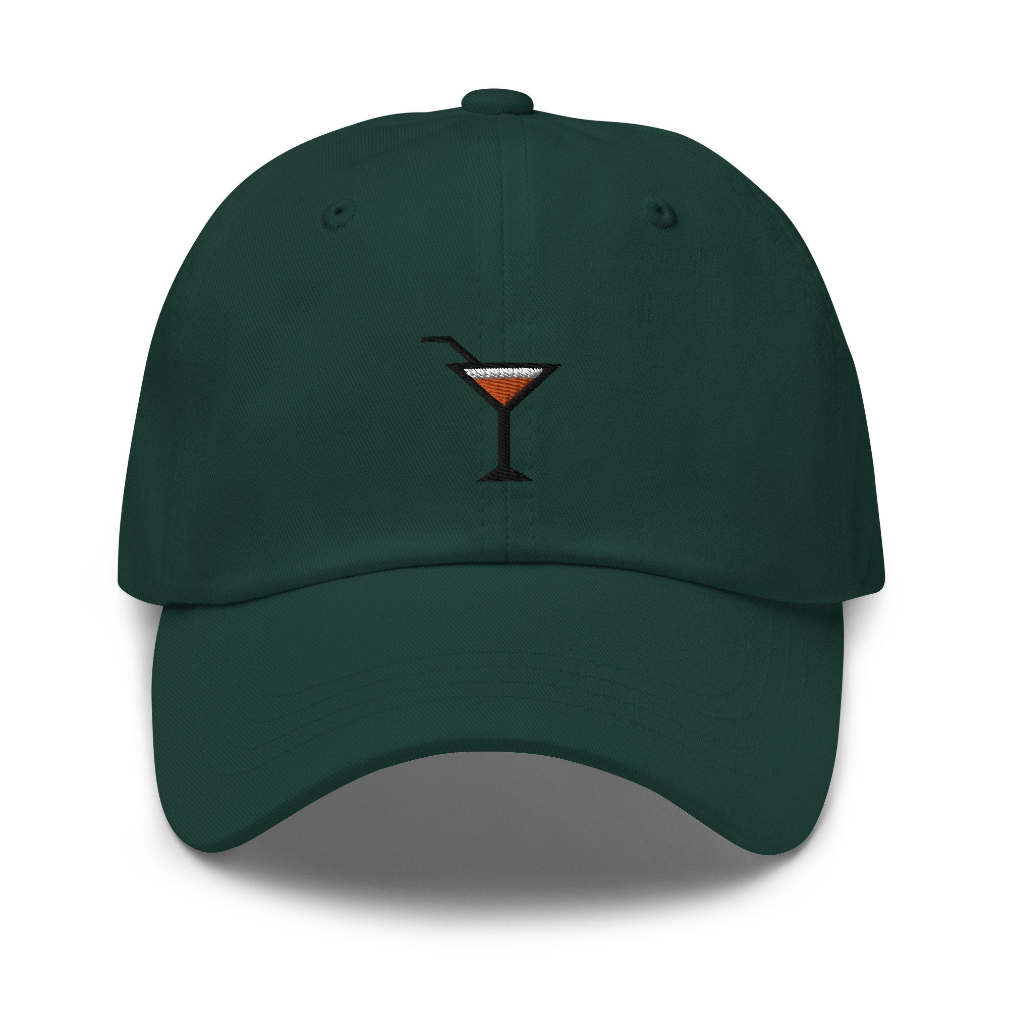 Martini Embroidered Dad Hat