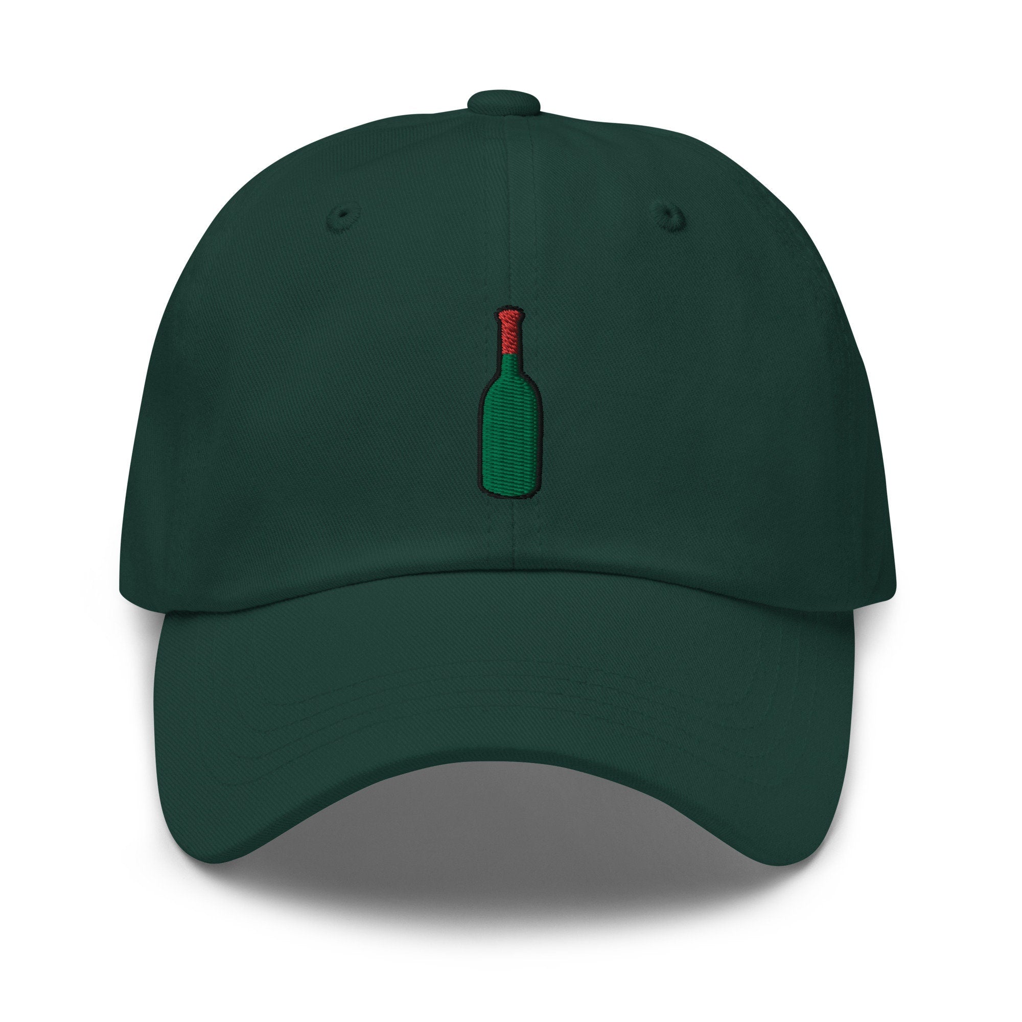 Wine Bottle Embroidered Dad Hat