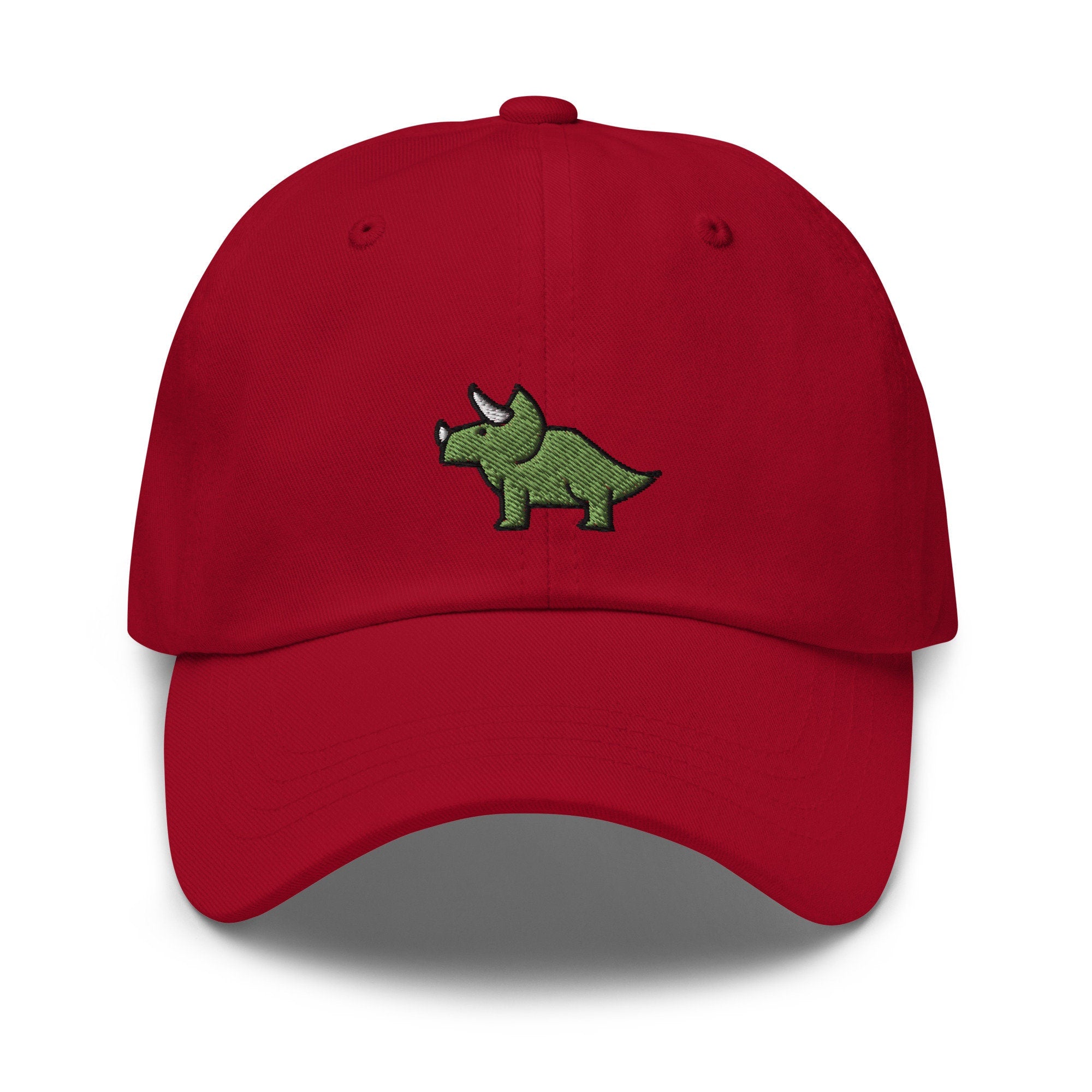 Triceratops Embroidered Dad Hat