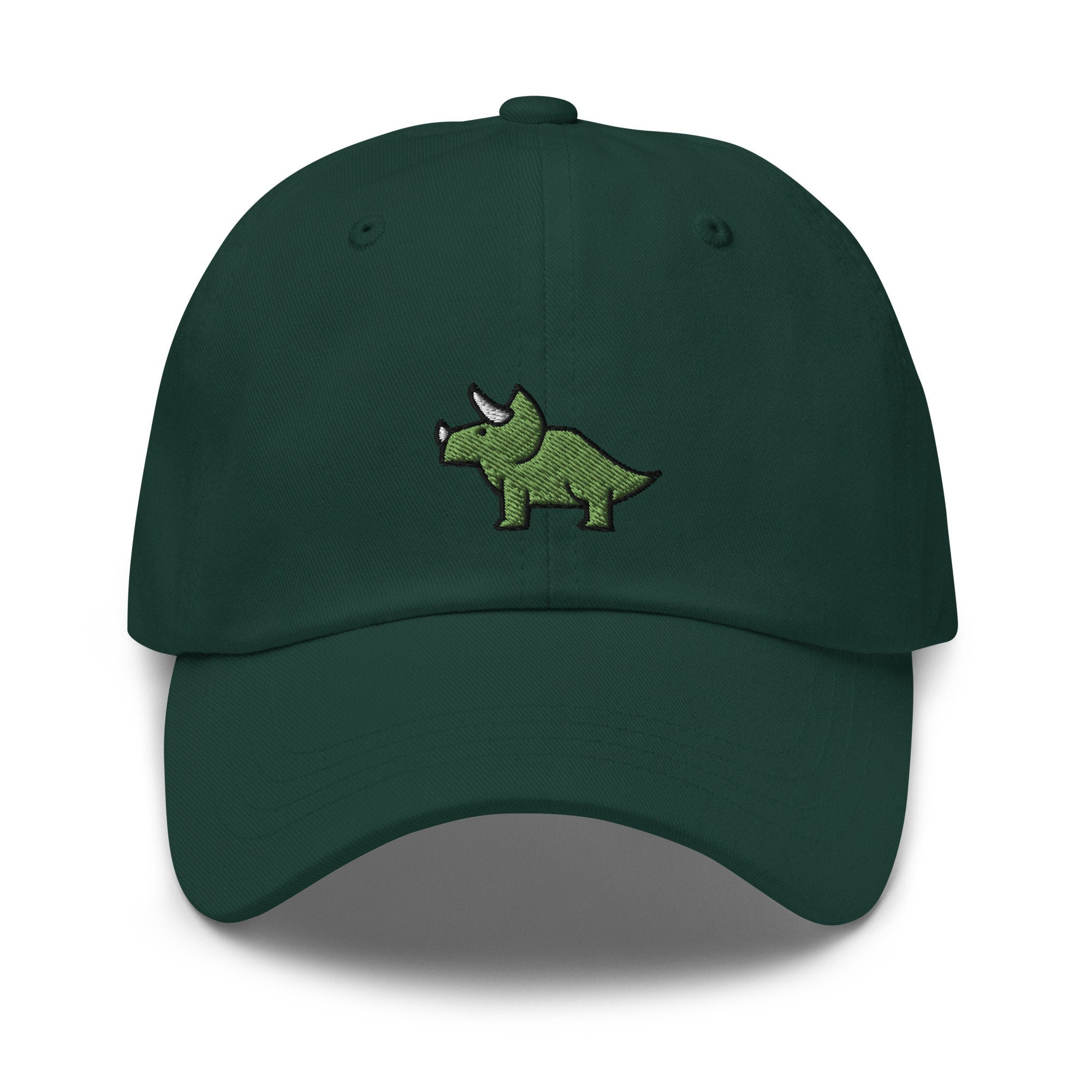 Triceratops Embroidered Dad Hat