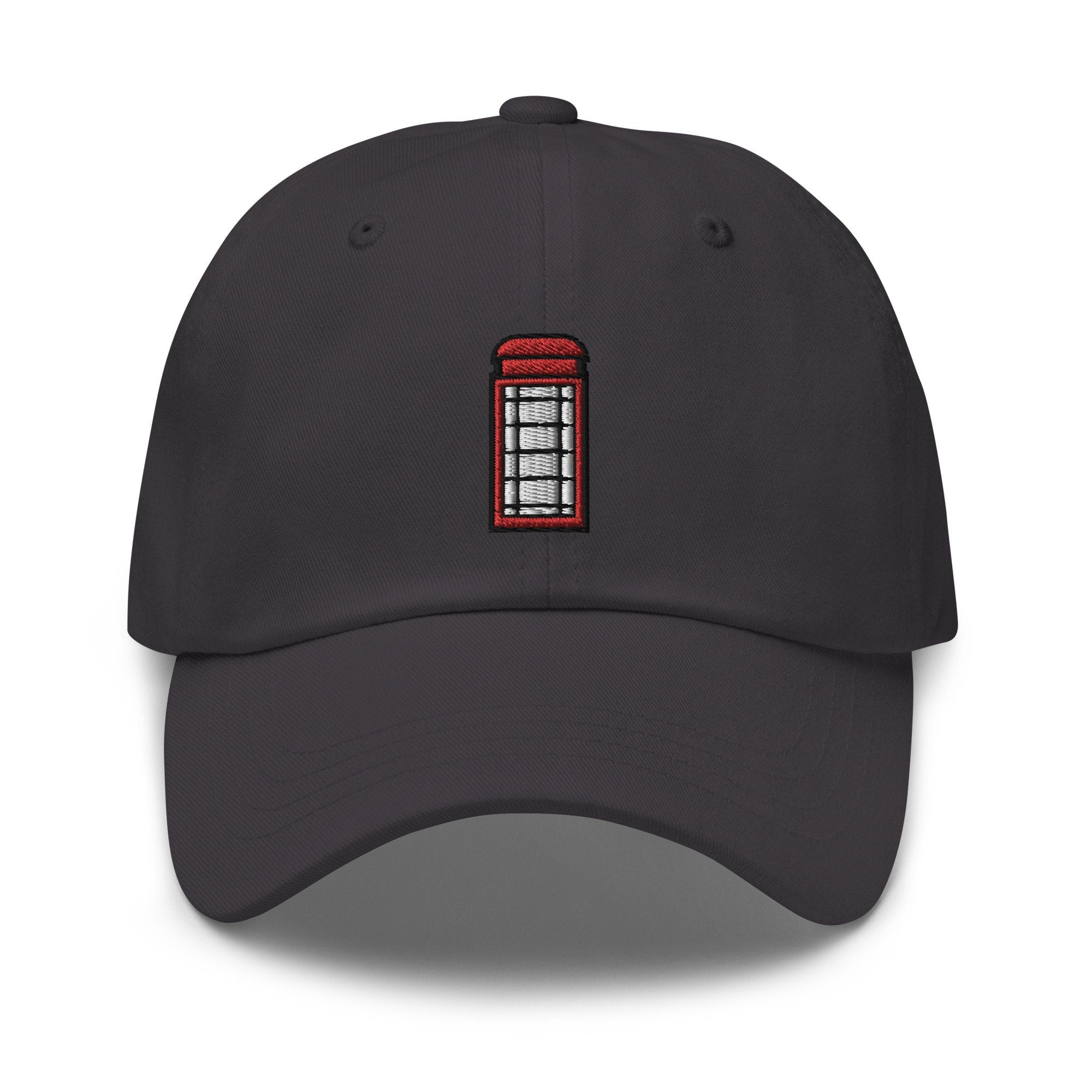 British Phone Box Embroidered Dad Hat
