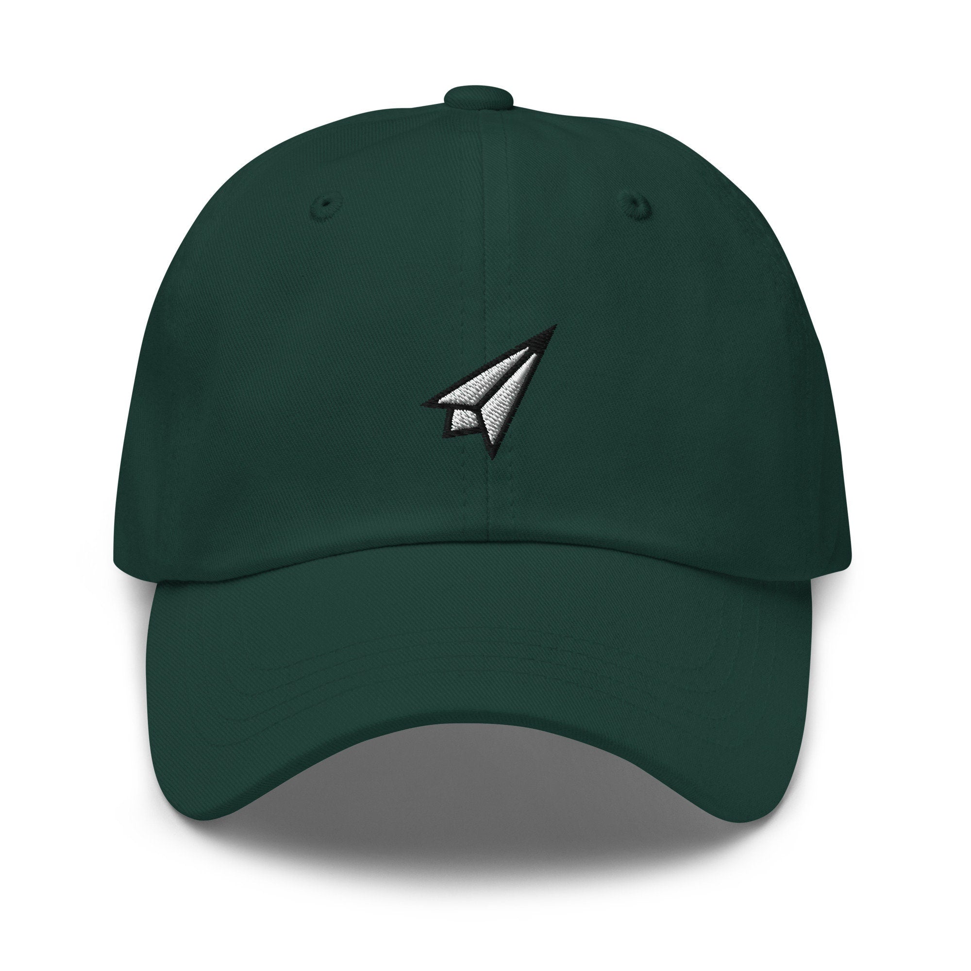 Paper Airplane Embroidered Dad Hat